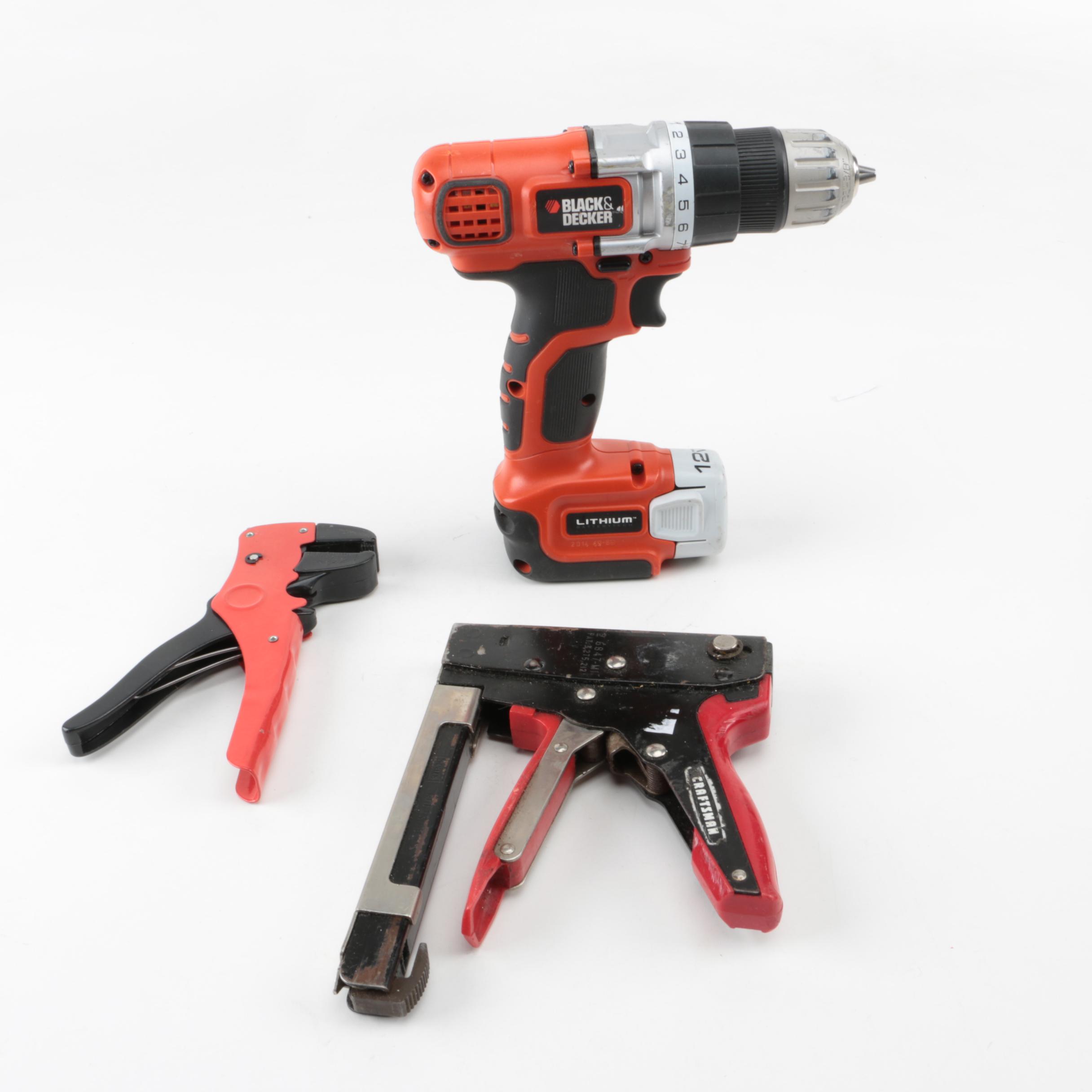 Tools Including Black & Decker Drill