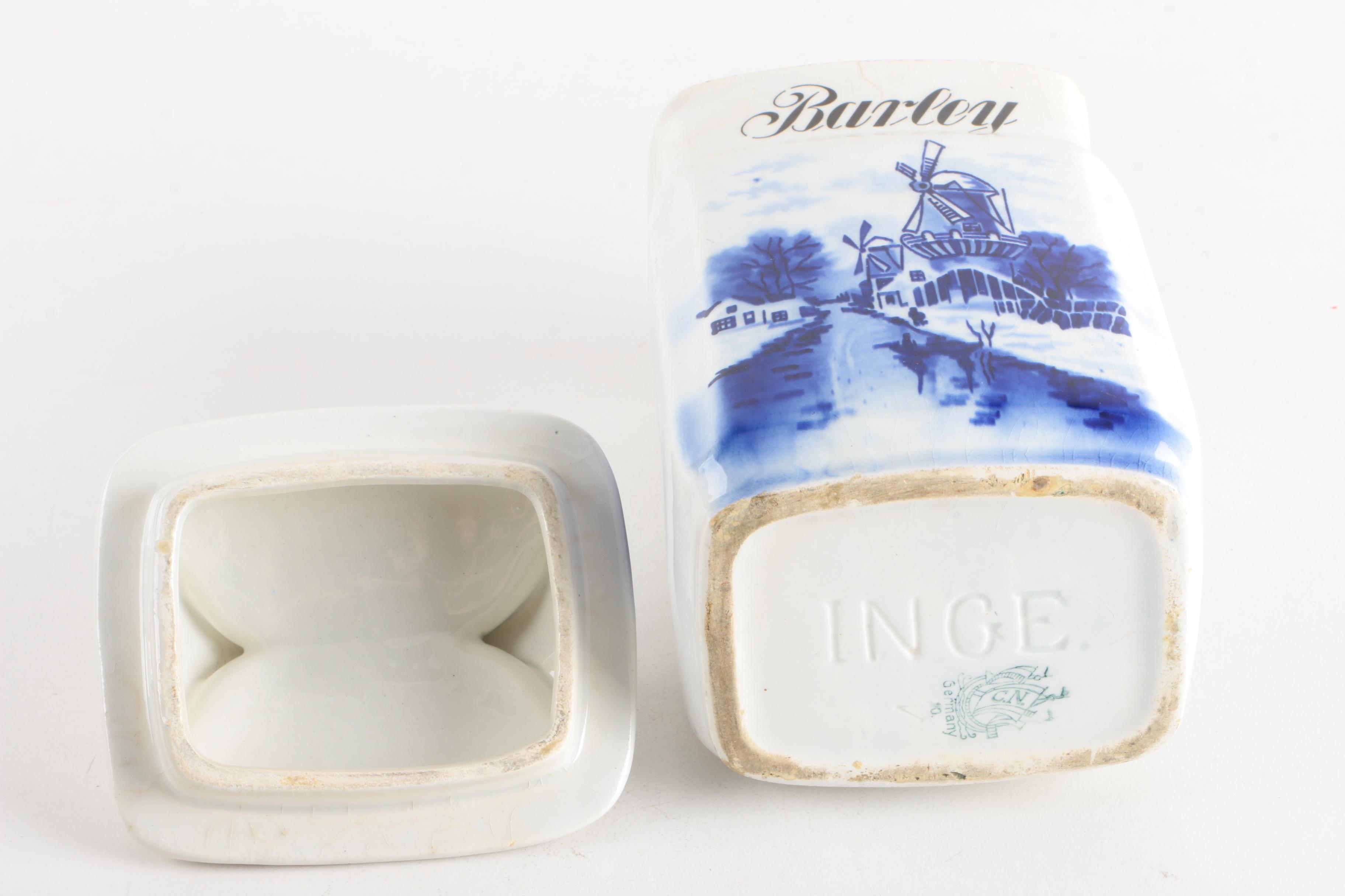 Vintage Delft Style Inge Ceramic Kitchen Canisters