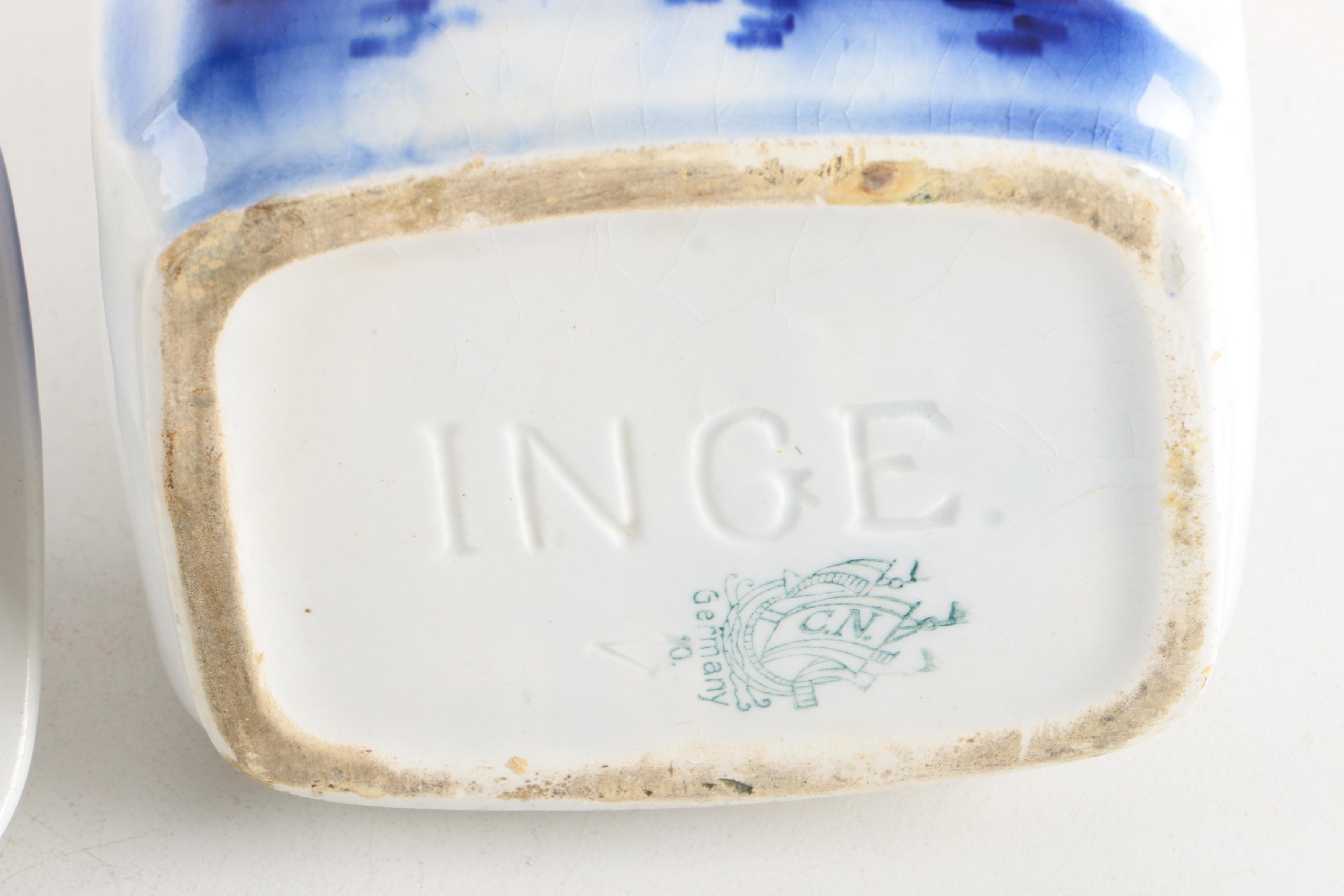 Vintage Delft Style Inge Ceramic Kitchen Canisters