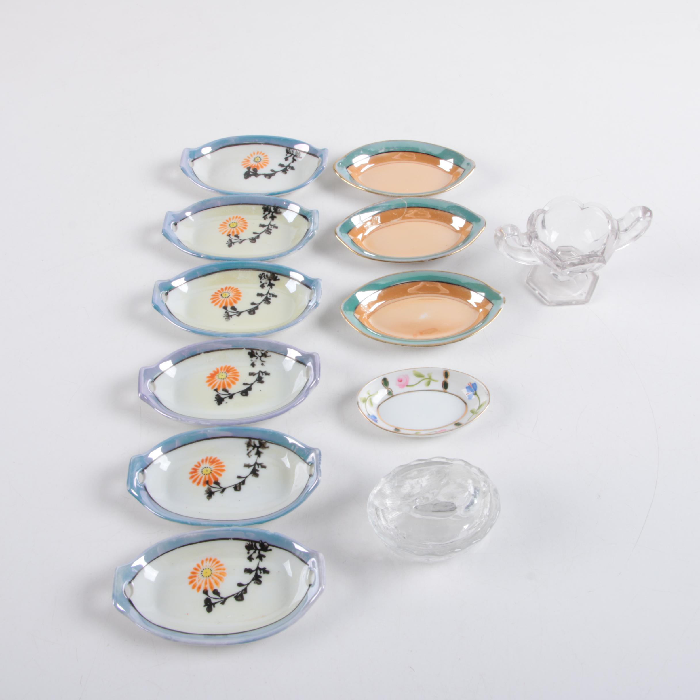 Lusterware and Glass Serveware Featuring Noritake