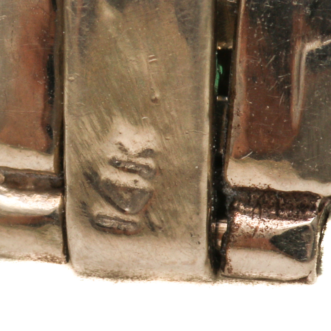 14K Yellow Gold Emerald and Chalcedony Tennis Bracelet