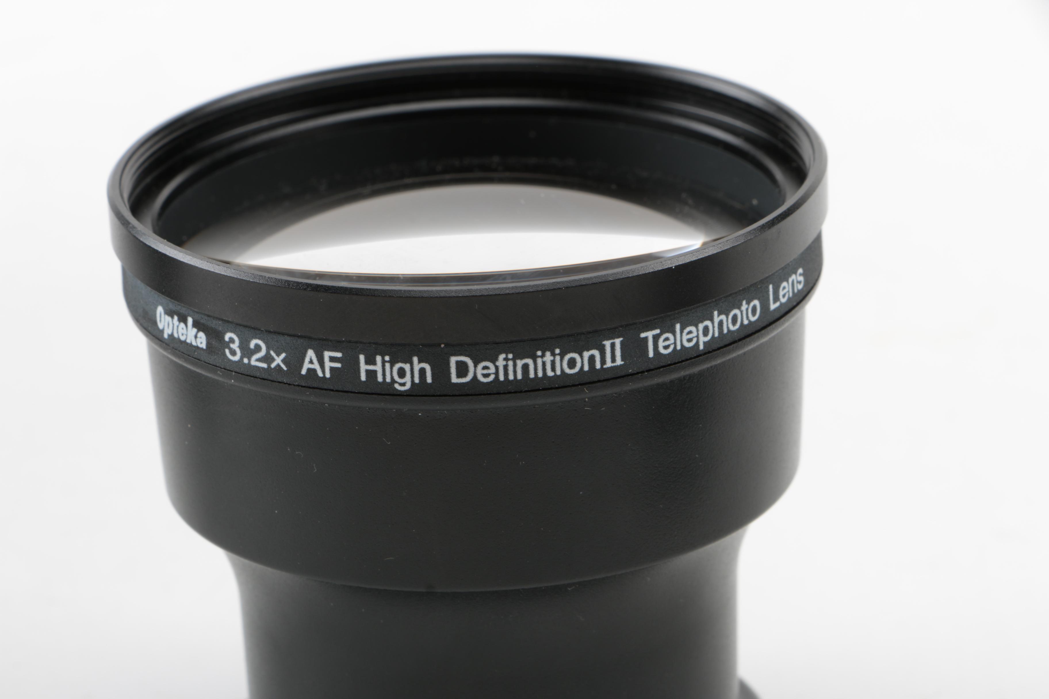 Fujifilm Wide Conversion and Opteka Telephoto Camera Lenses with Pouches