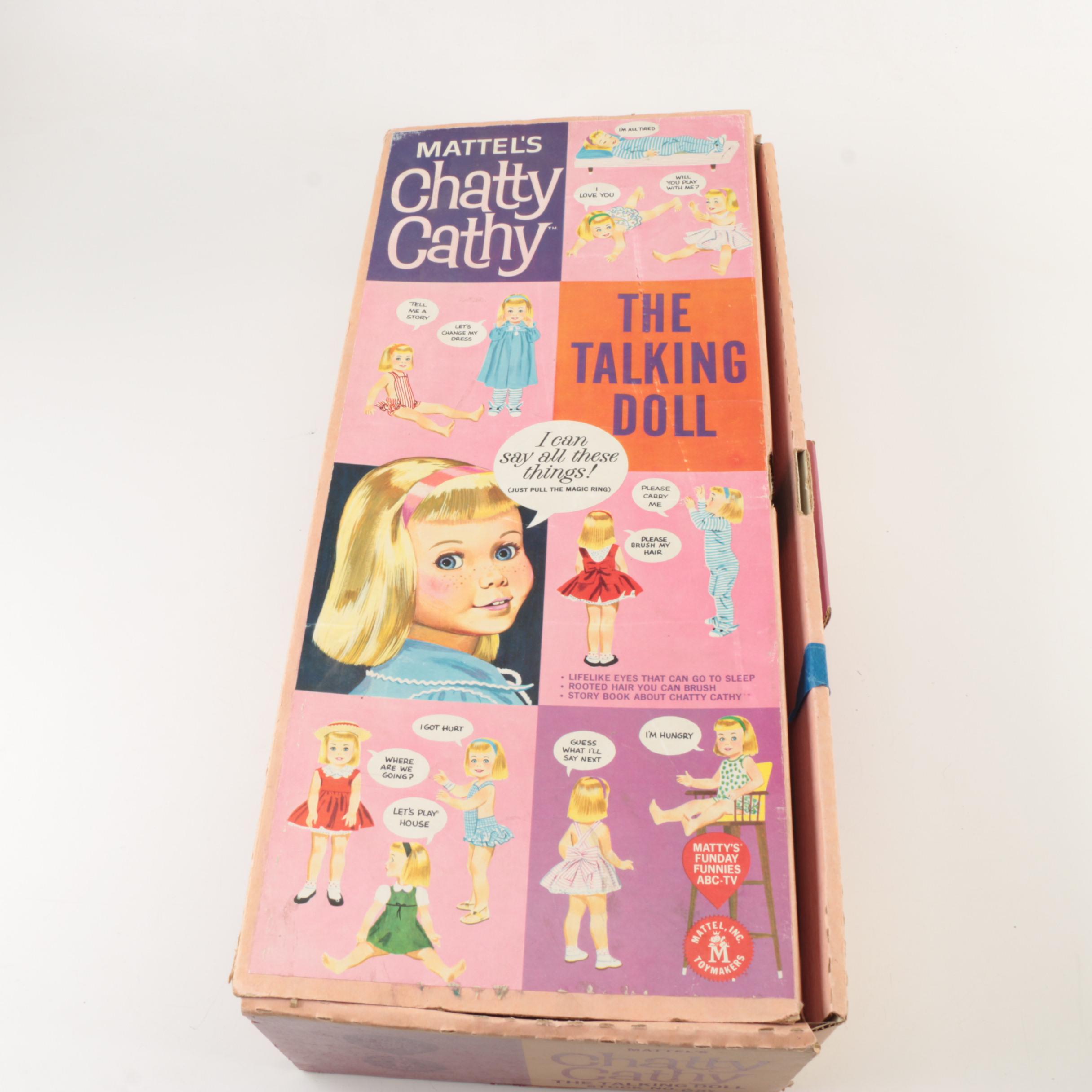 1959 Mattel "Chatty Cathy" Doll and Doll Clothing