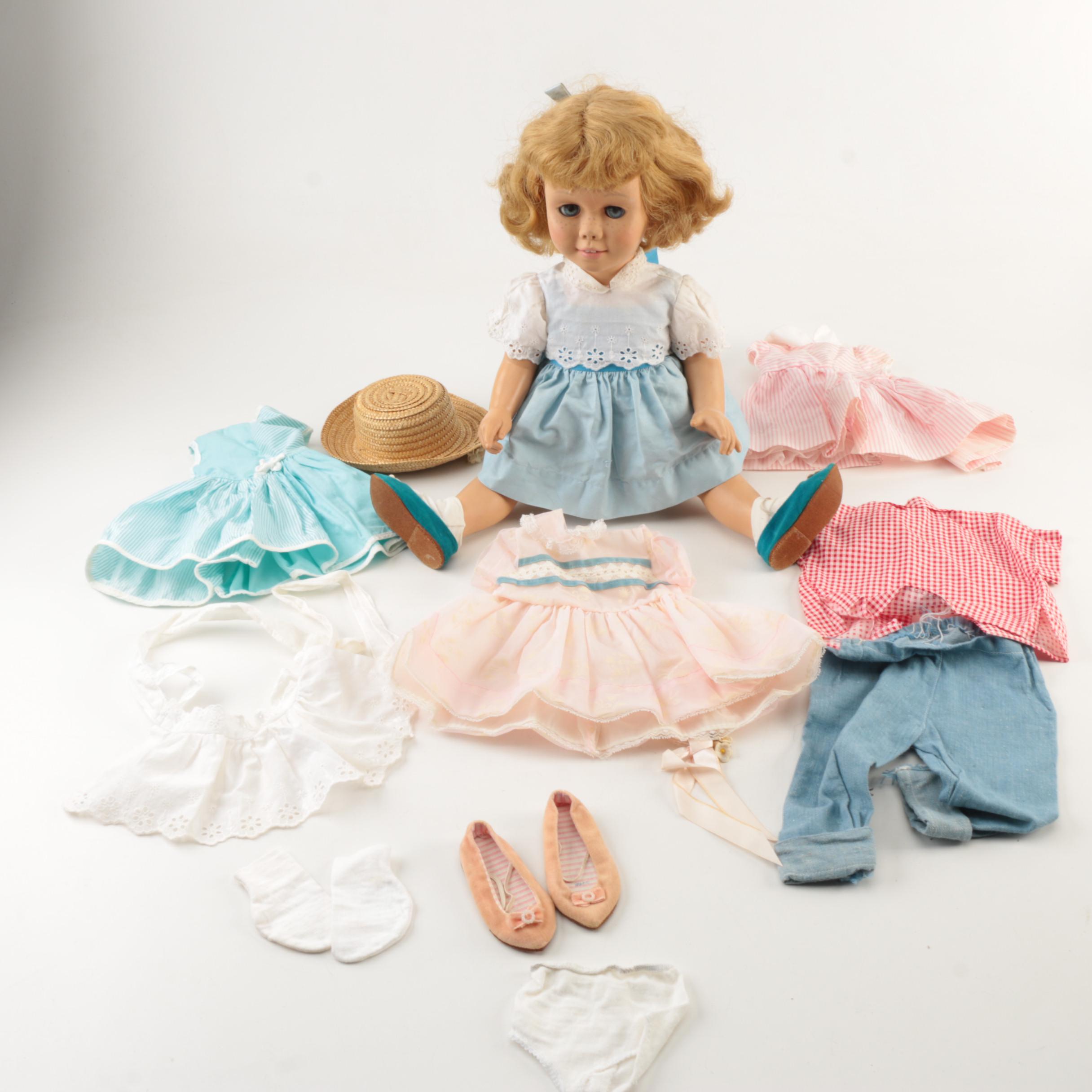 1959 Mattel "Chatty Cathy" Doll and Doll Clothing