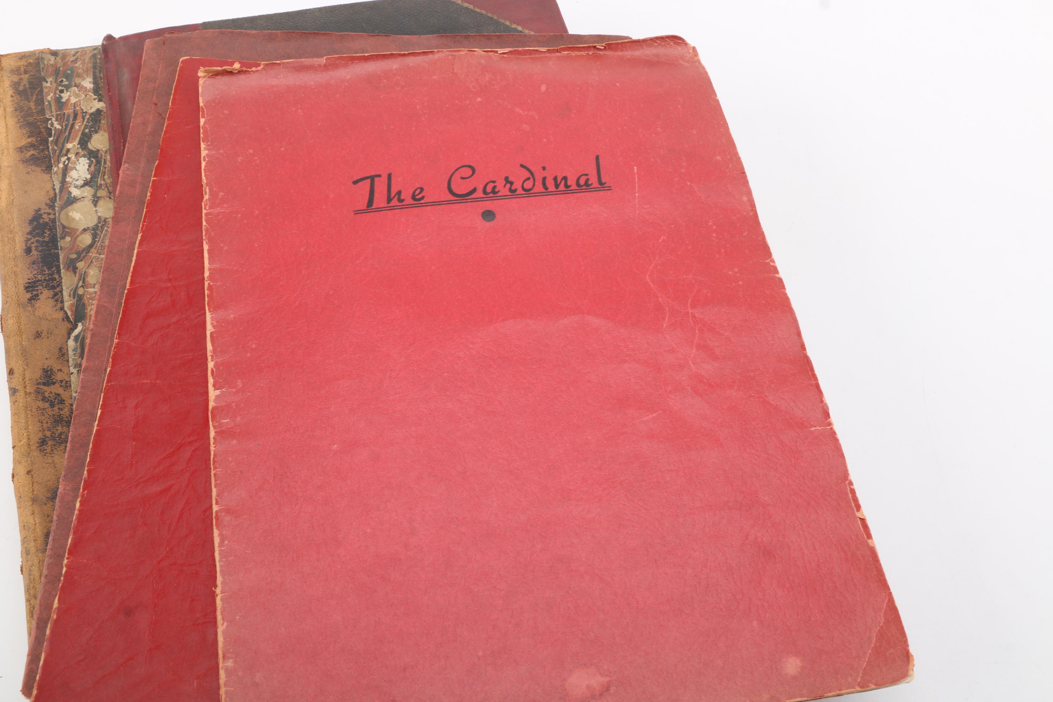 Vintage School Yearbooks, Ephemera and Business Ledgers