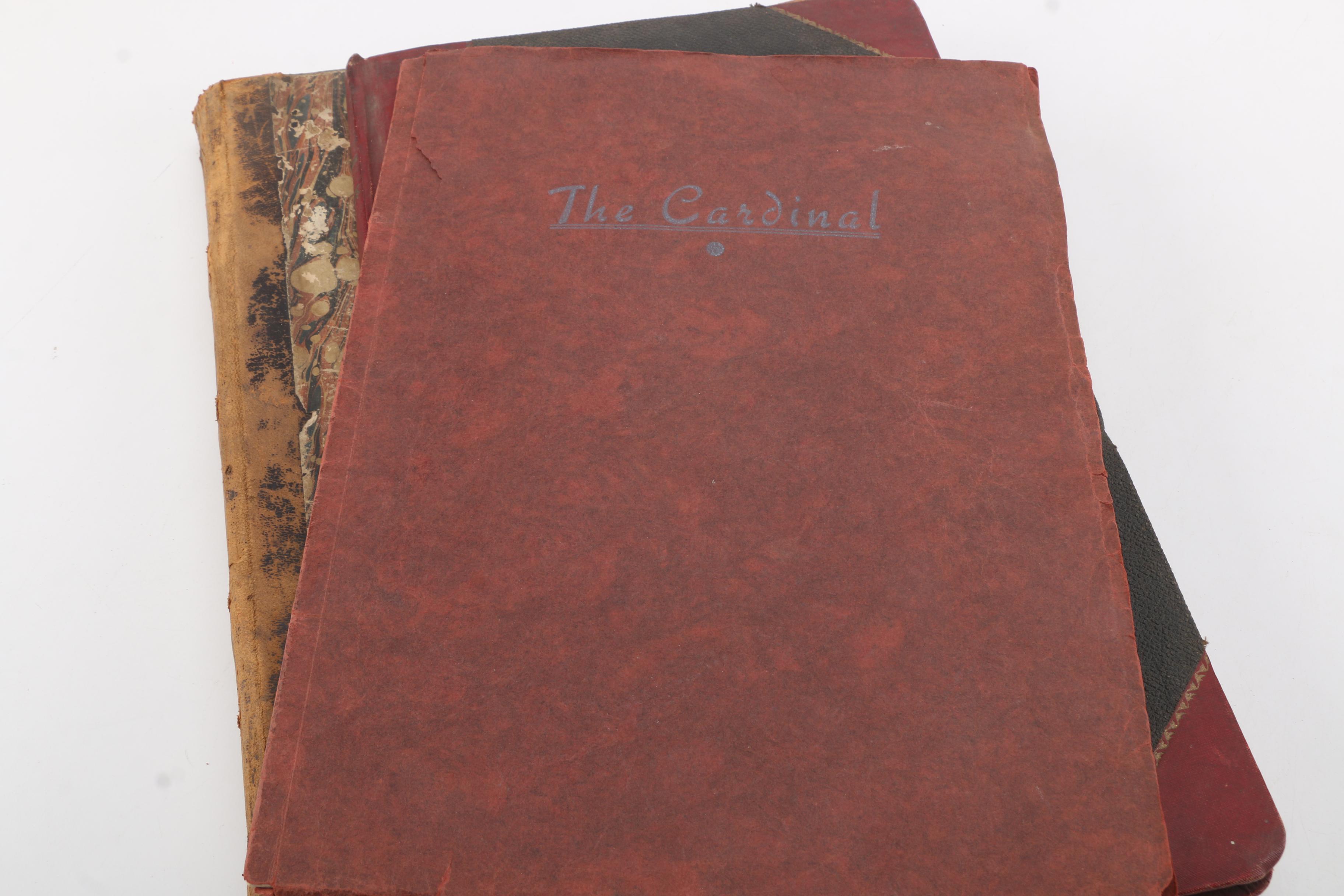 Vintage School Yearbooks, Ephemera and Business Ledgers