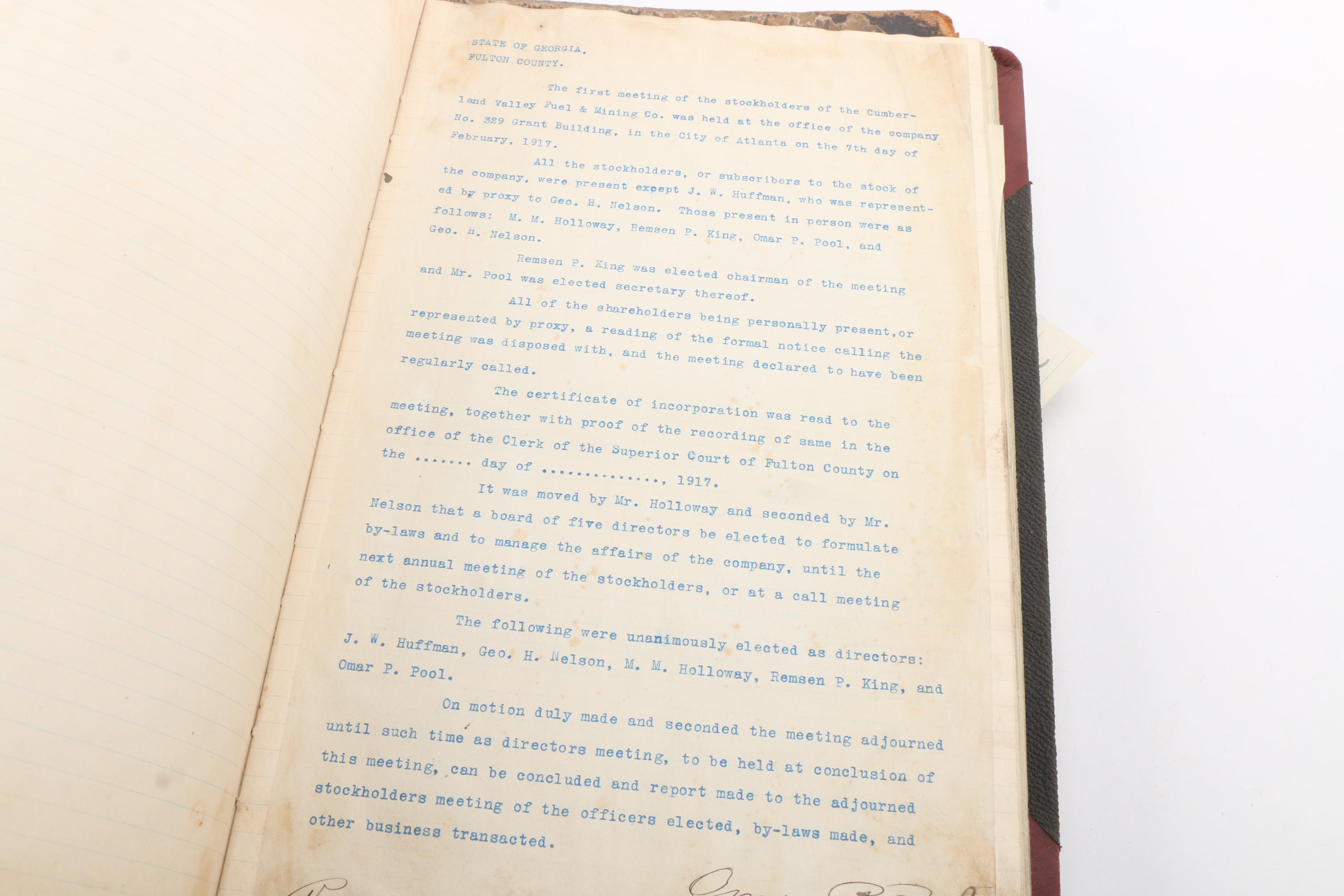 Vintage School Yearbooks, Ephemera and Business Ledgers