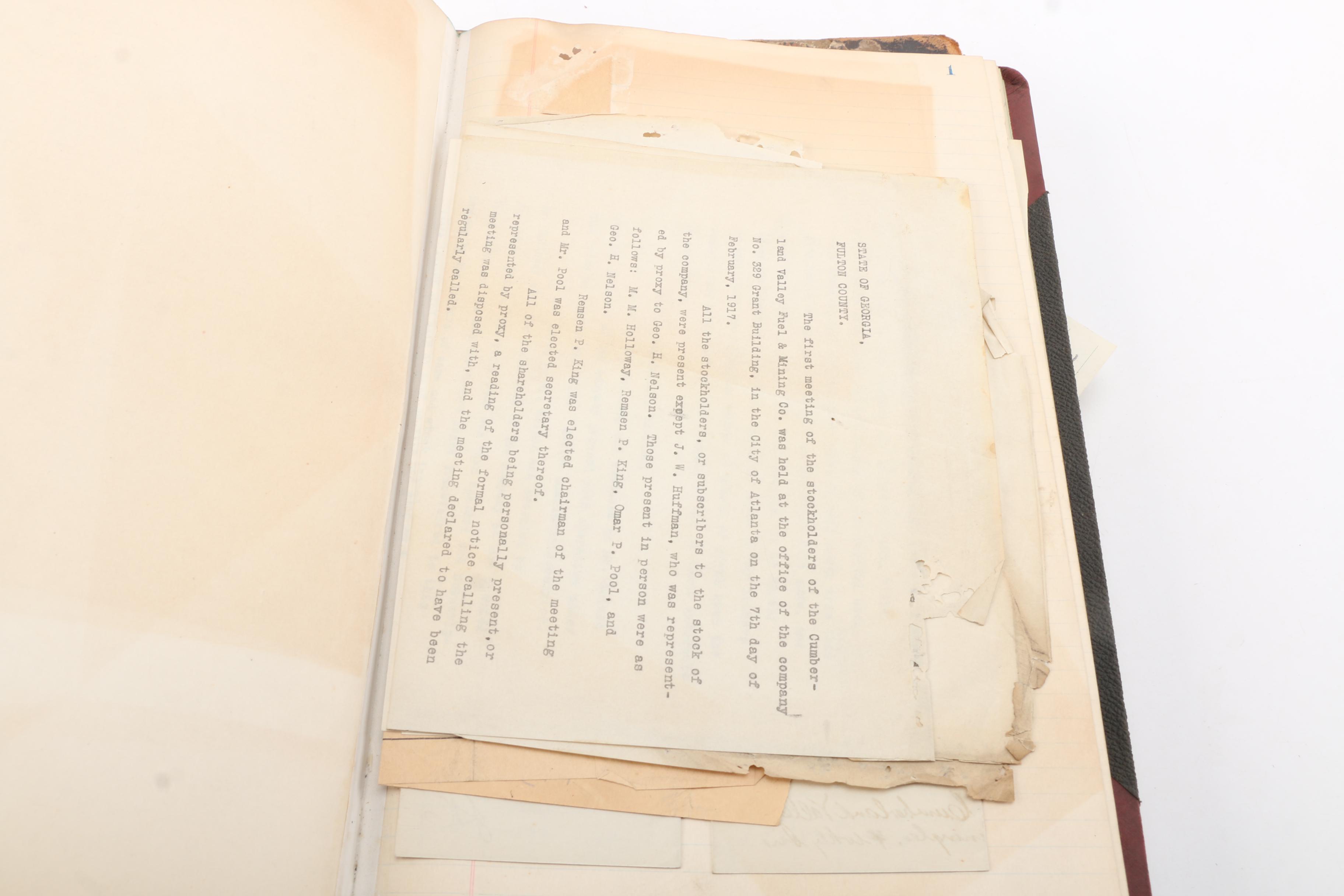 Vintage School Yearbooks, Ephemera and Business Ledgers