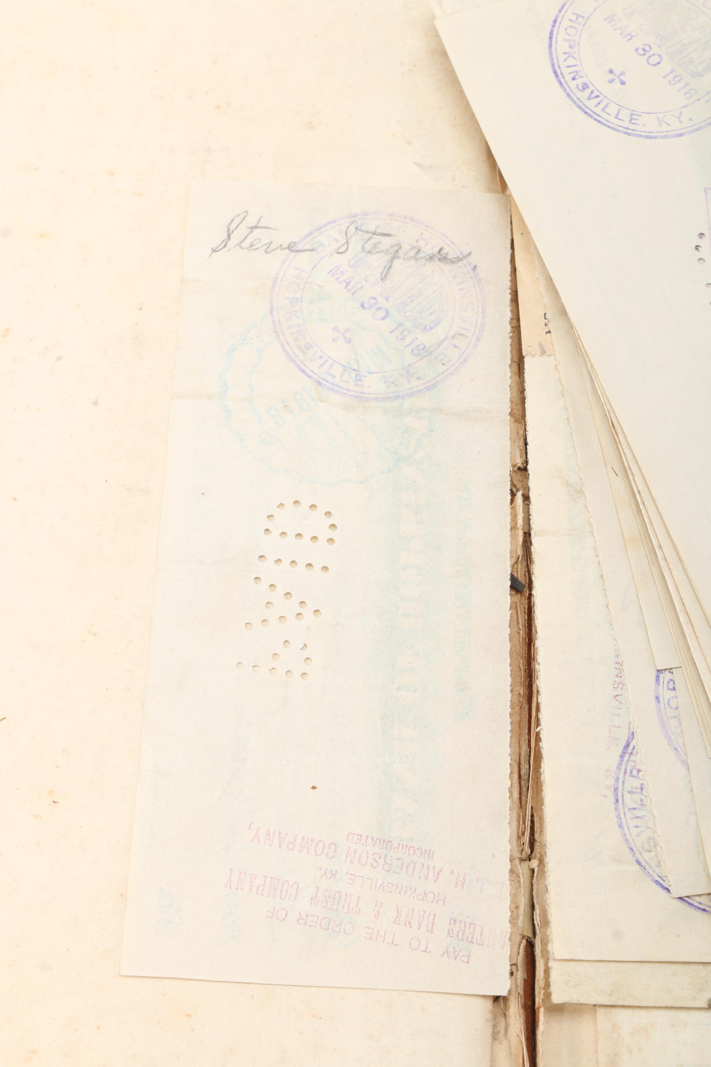 Vintage School Yearbooks, Ephemera and Business Ledgers