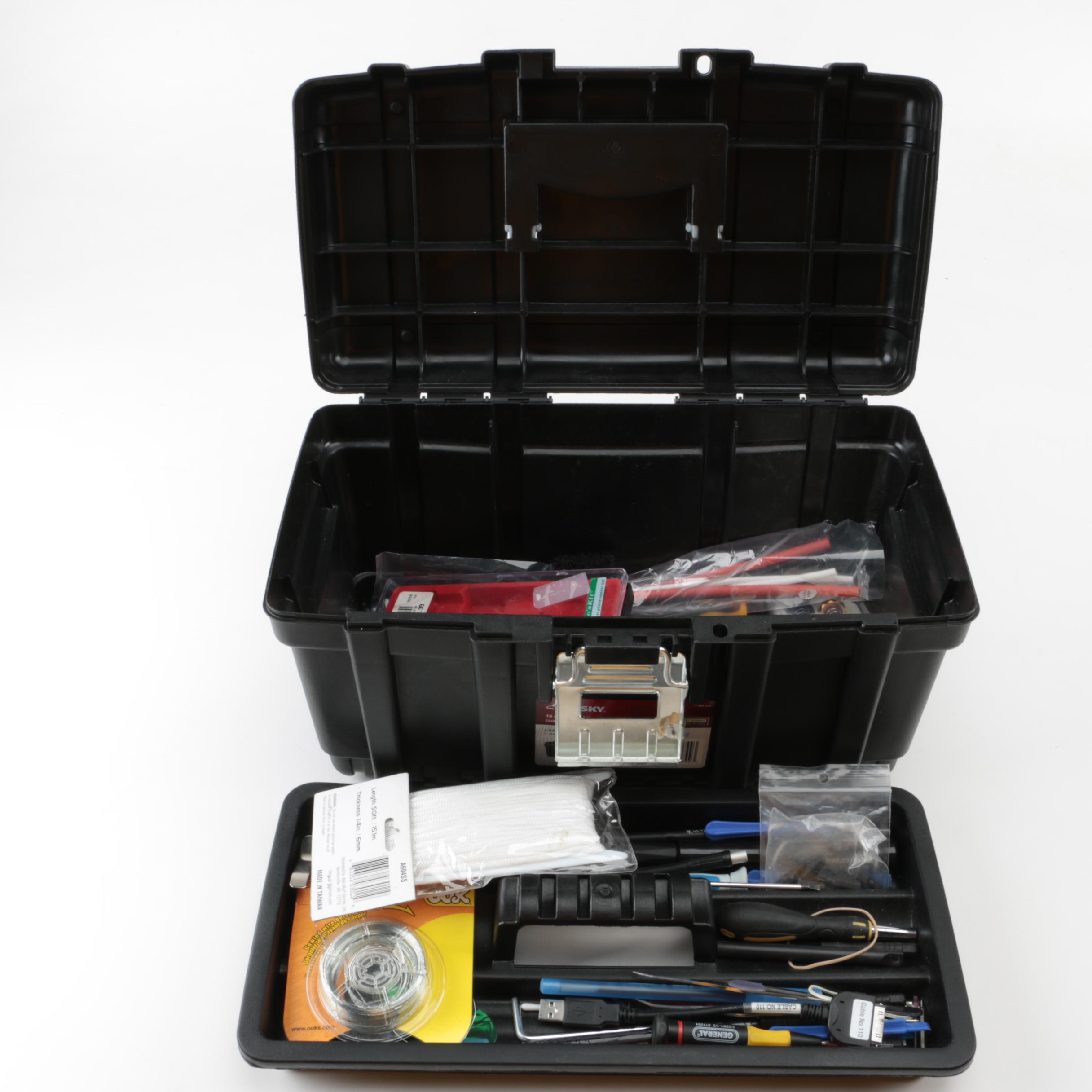 Husky Tool Box with Tools