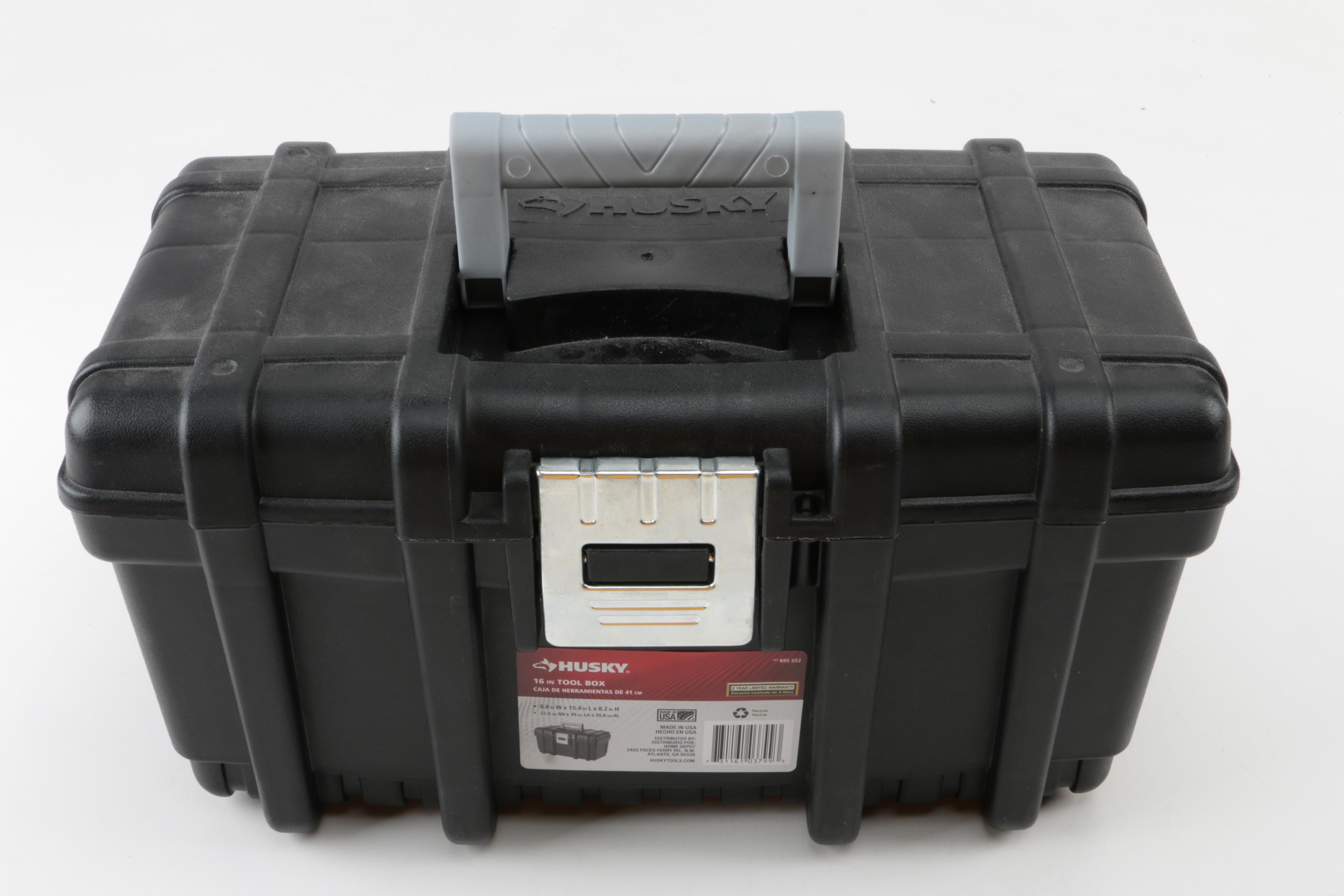 Husky Tool Box with Tools