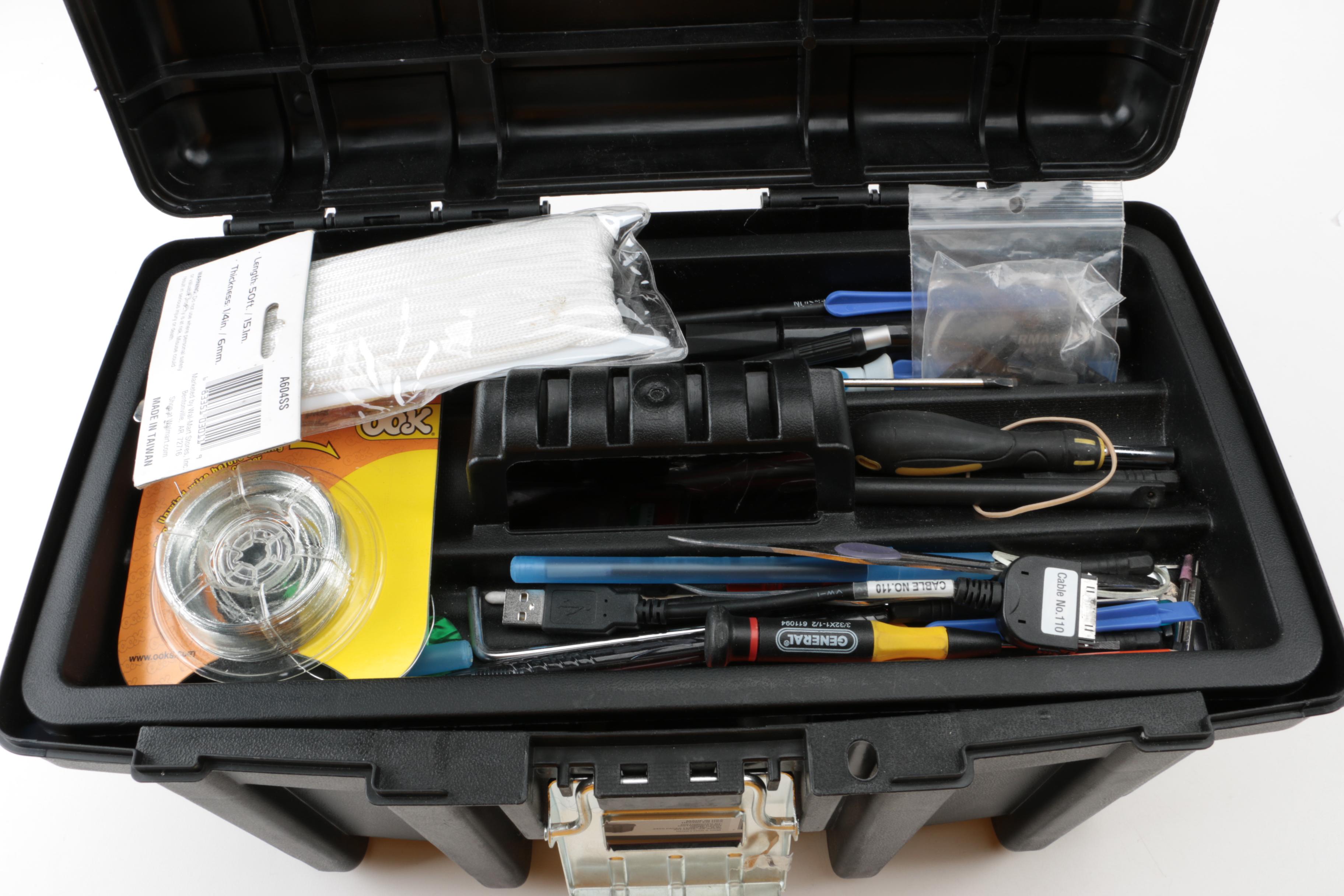 Husky Tool Box with Tools