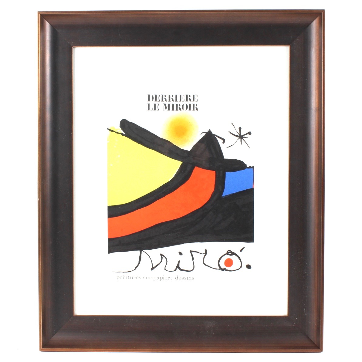 Joan Miro 1971 Color Lithograph for "Derriere le Miroir" Cover