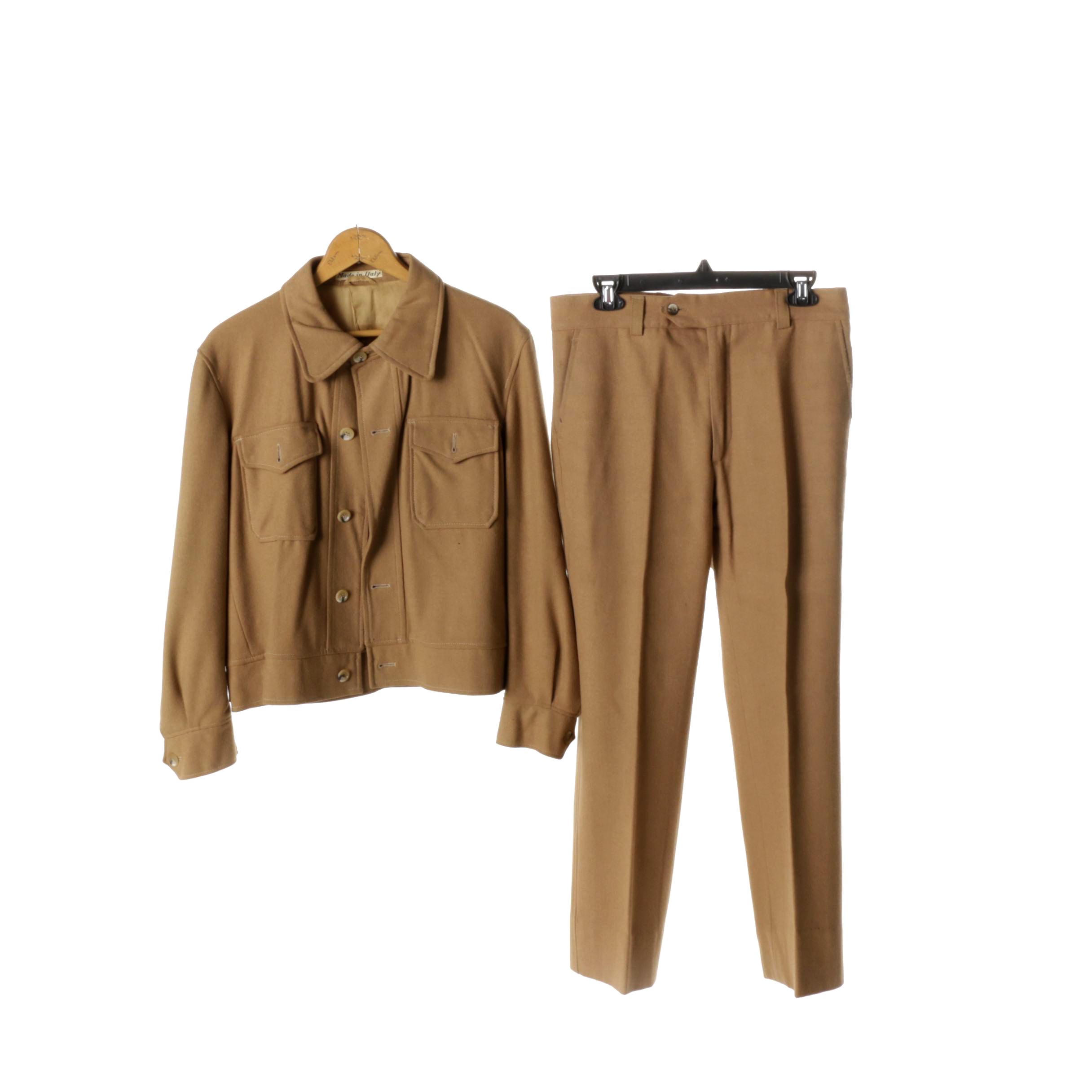 Women's Vintage Italian-Made Wool Pantsuit