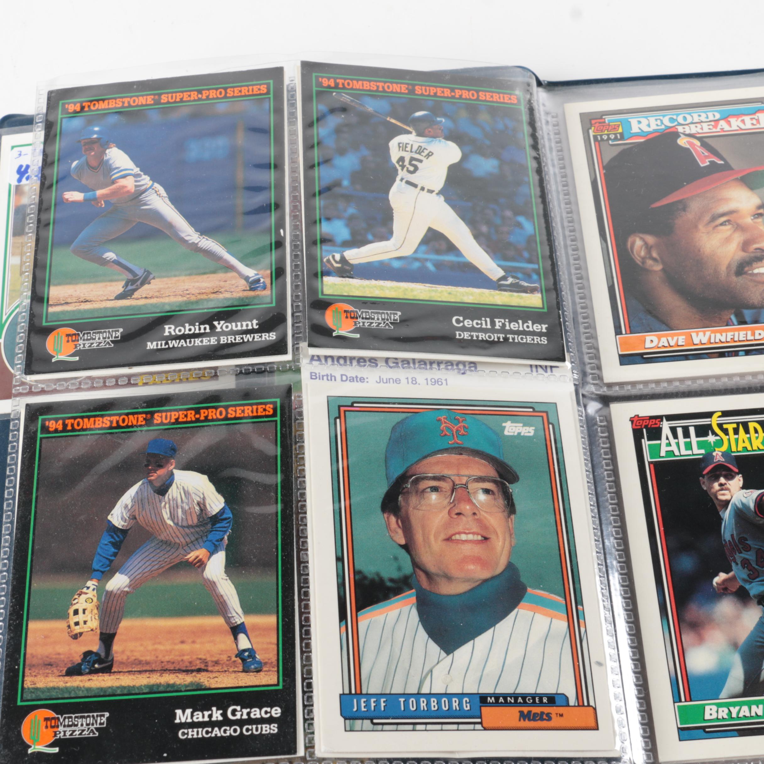 Topps and Fleer Baseball Cards