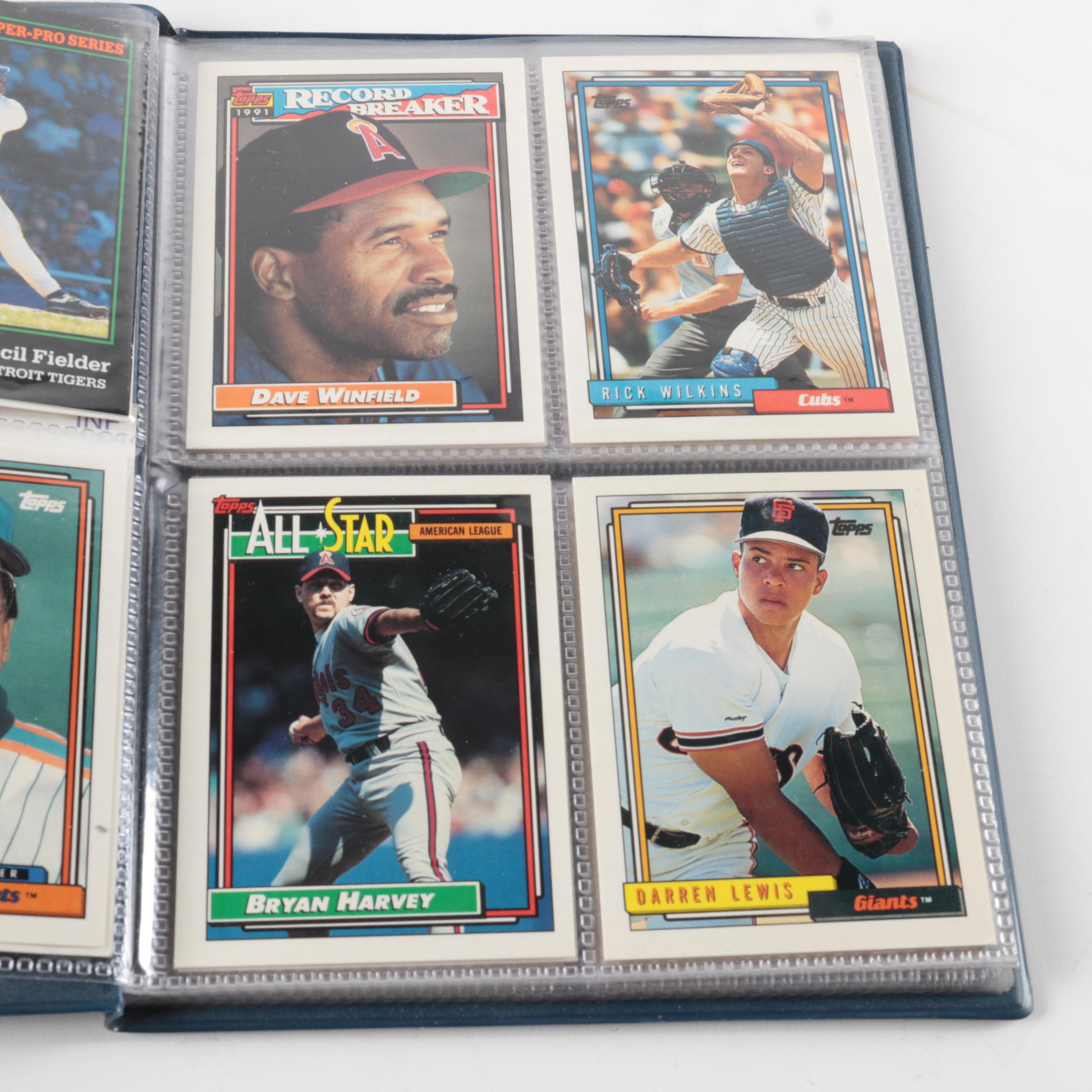 Topps and Fleer Baseball Cards