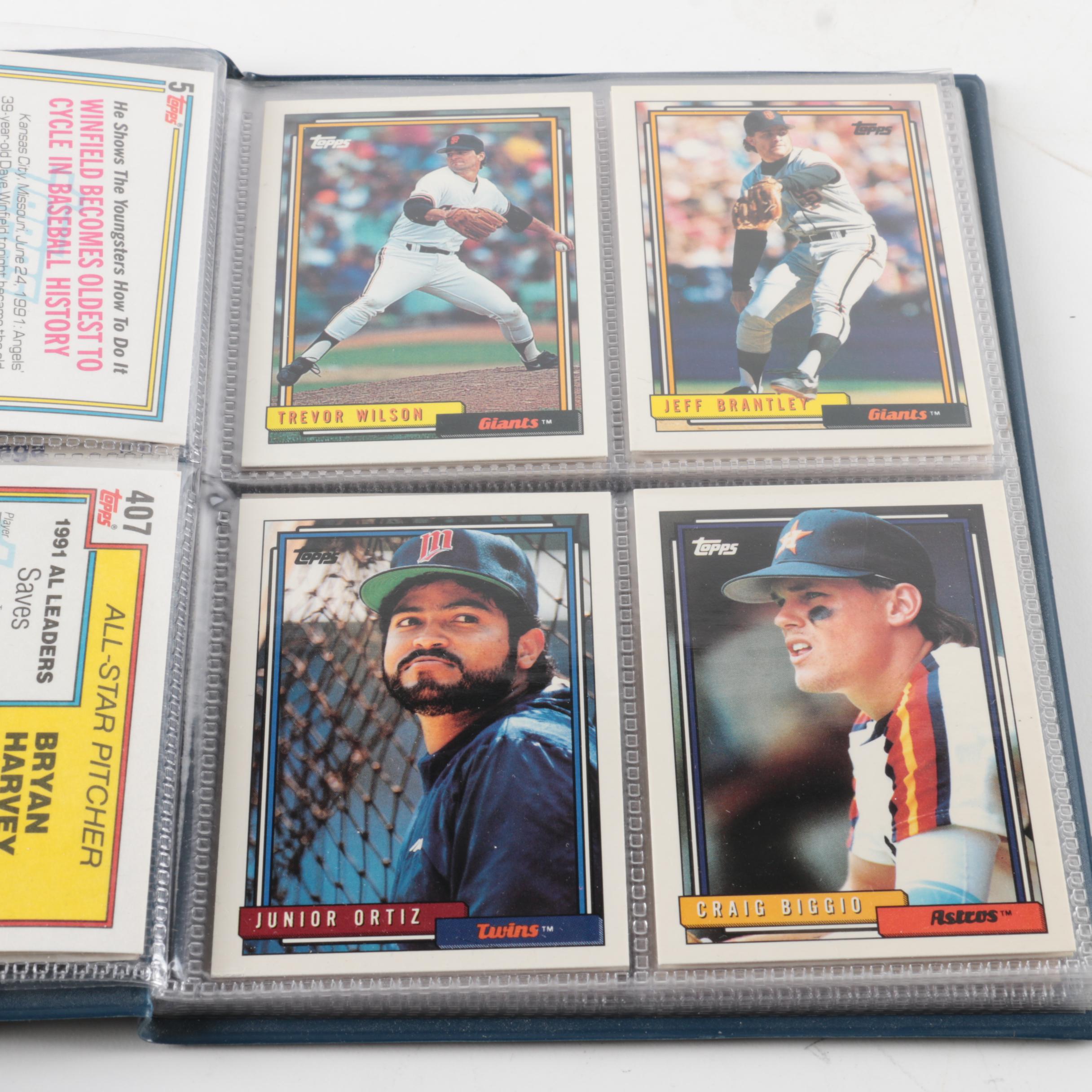 Topps and Fleer Baseball Cards