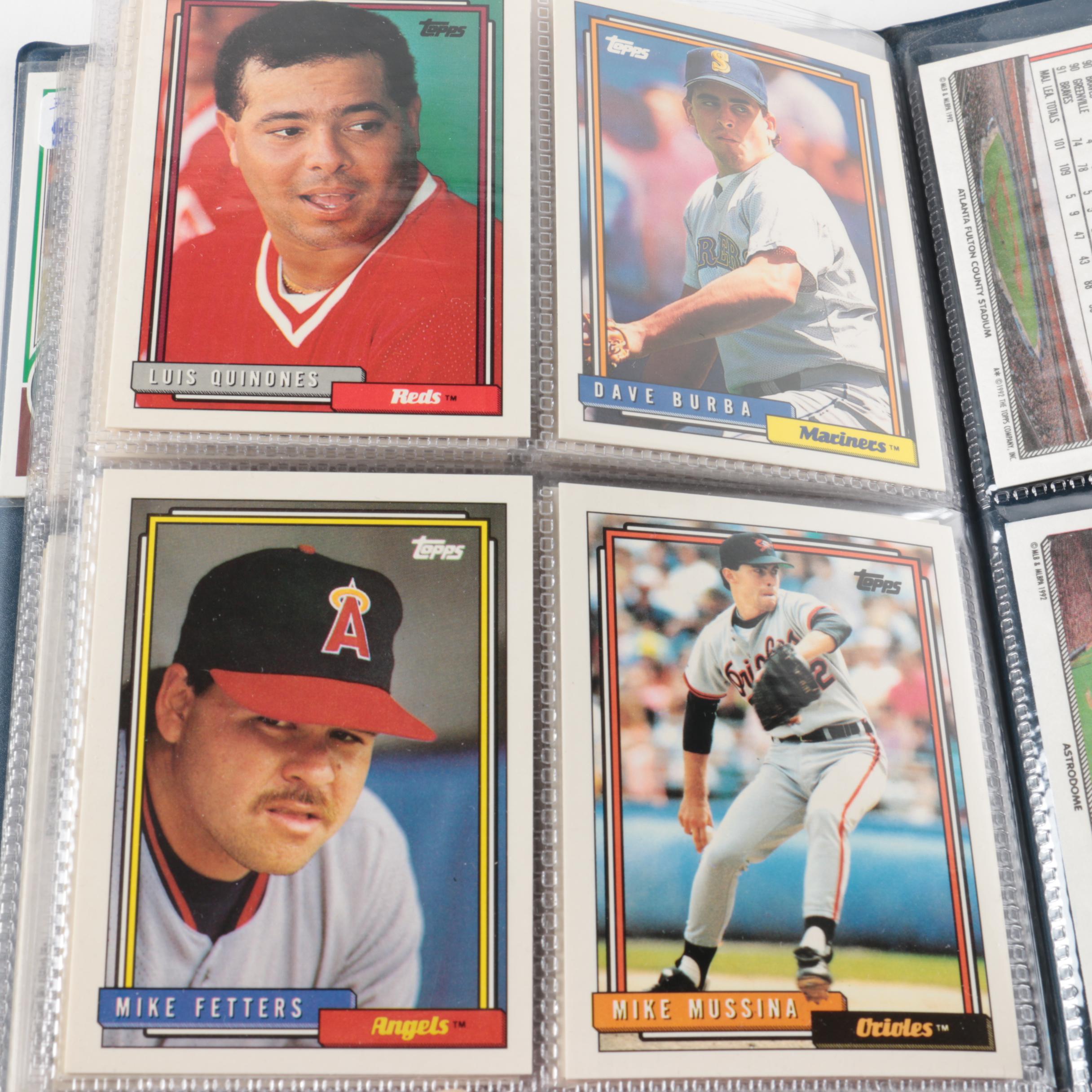 Topps and Fleer Baseball Cards