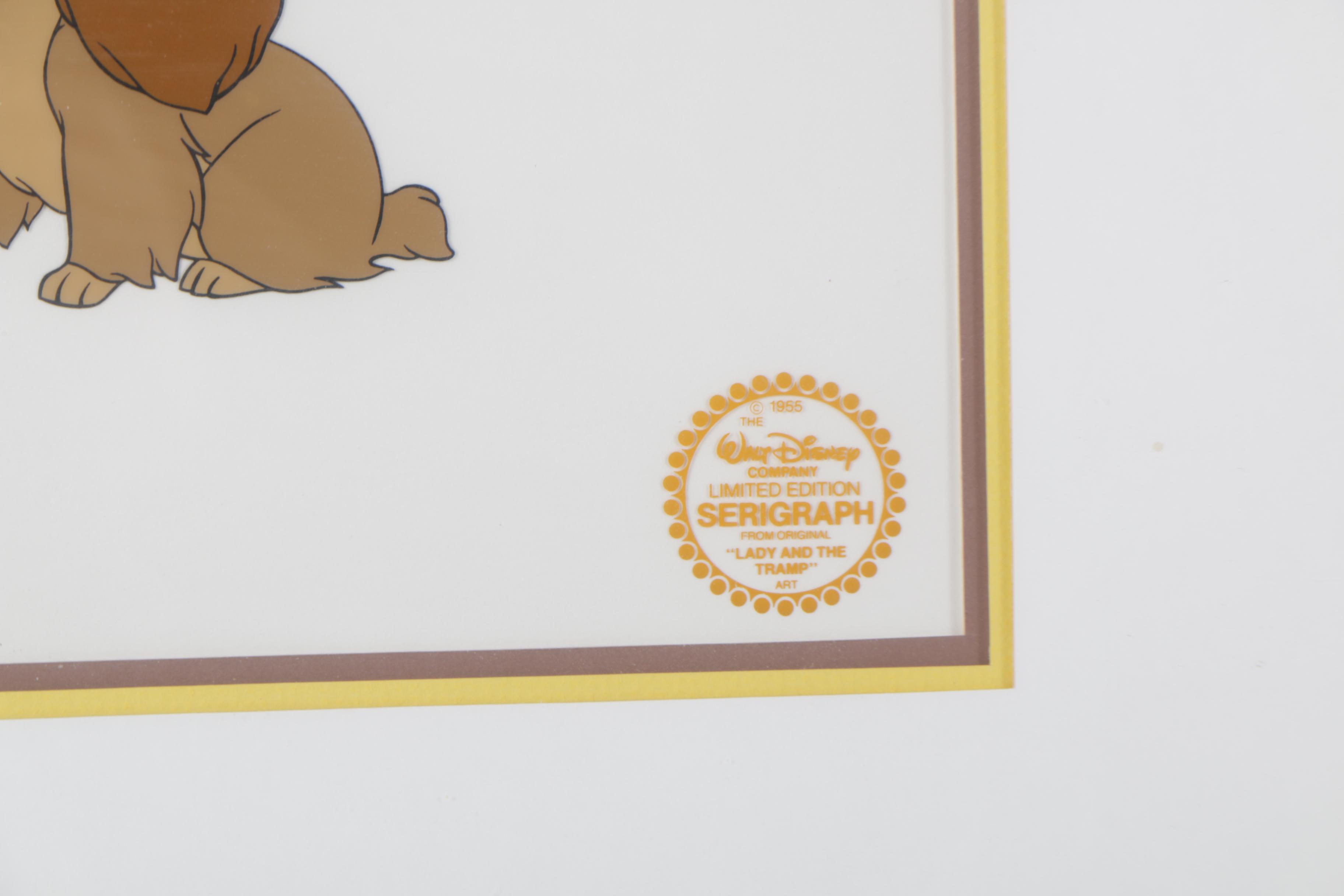 Walt Disney Company Limited Edition Animation Cel "Lady and the Tramp"