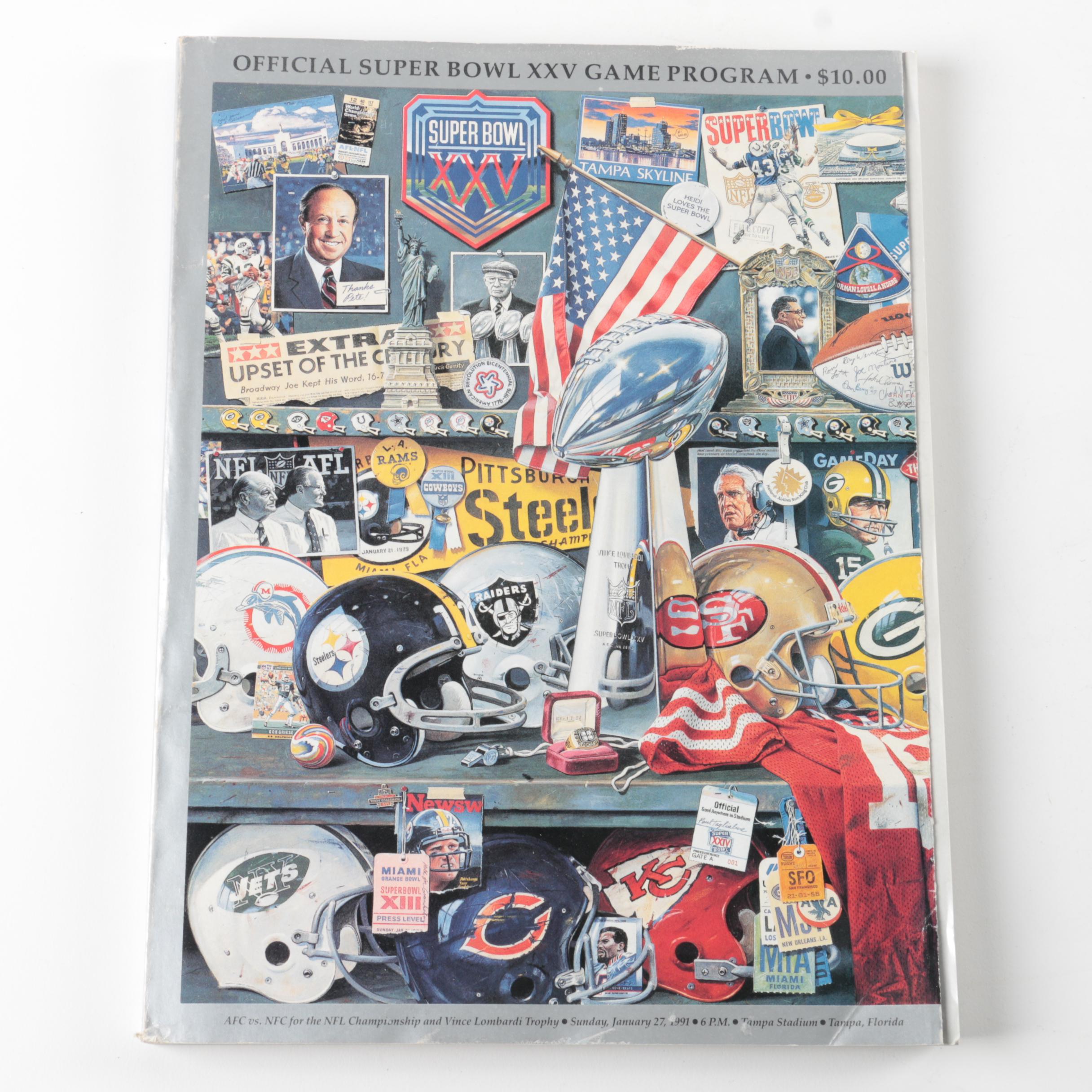 1980s Super Bowl Game Programs