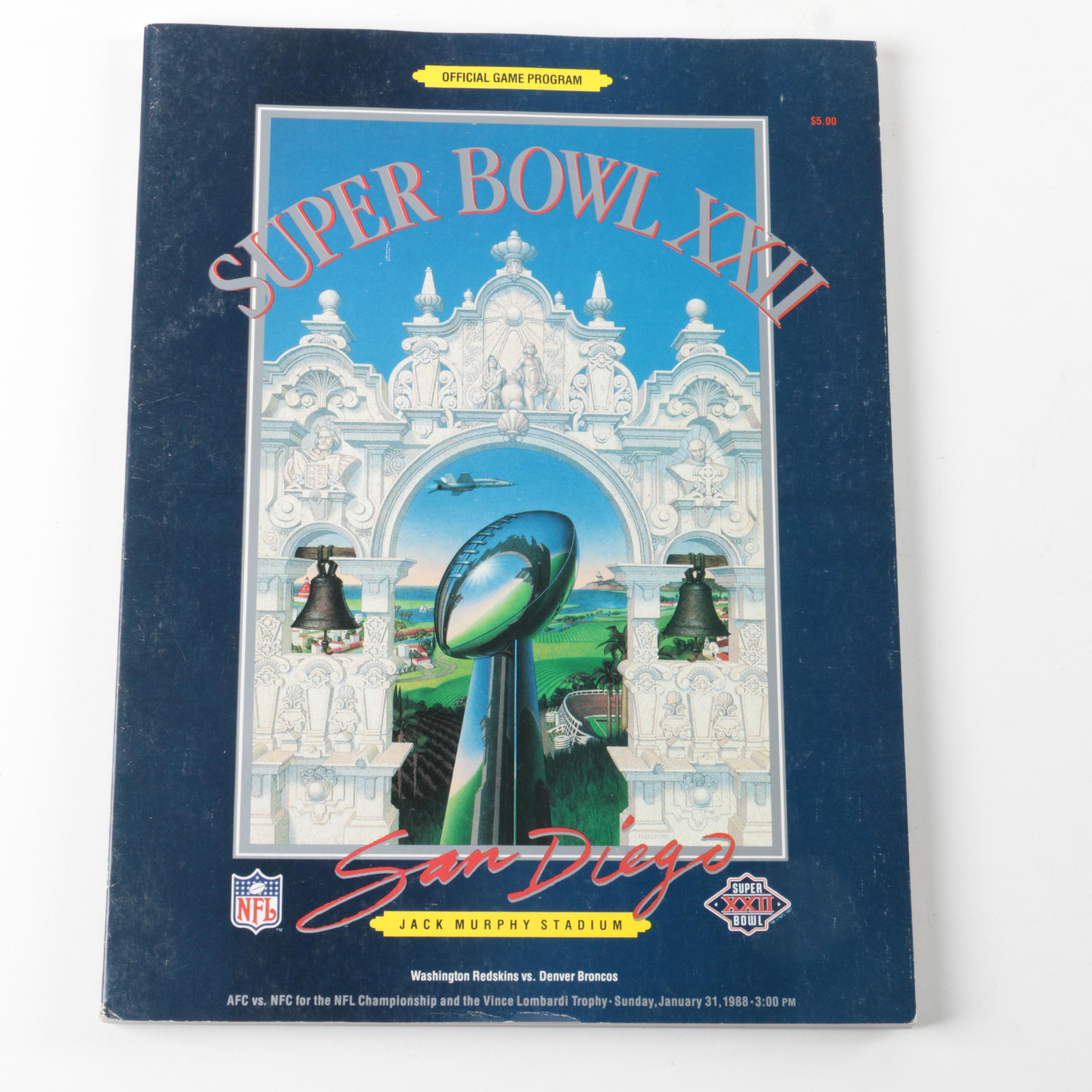 1980s Super Bowl Game Programs