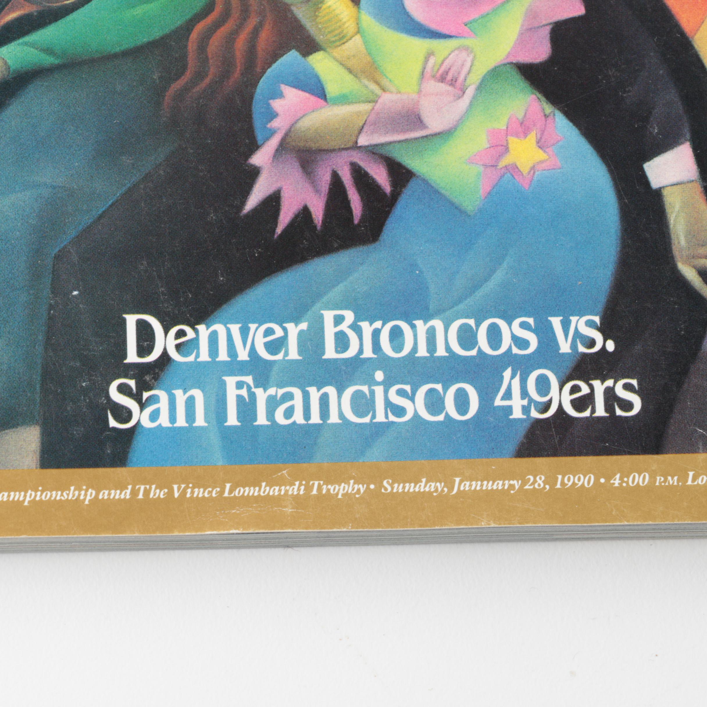 1980s Super Bowl Game Programs