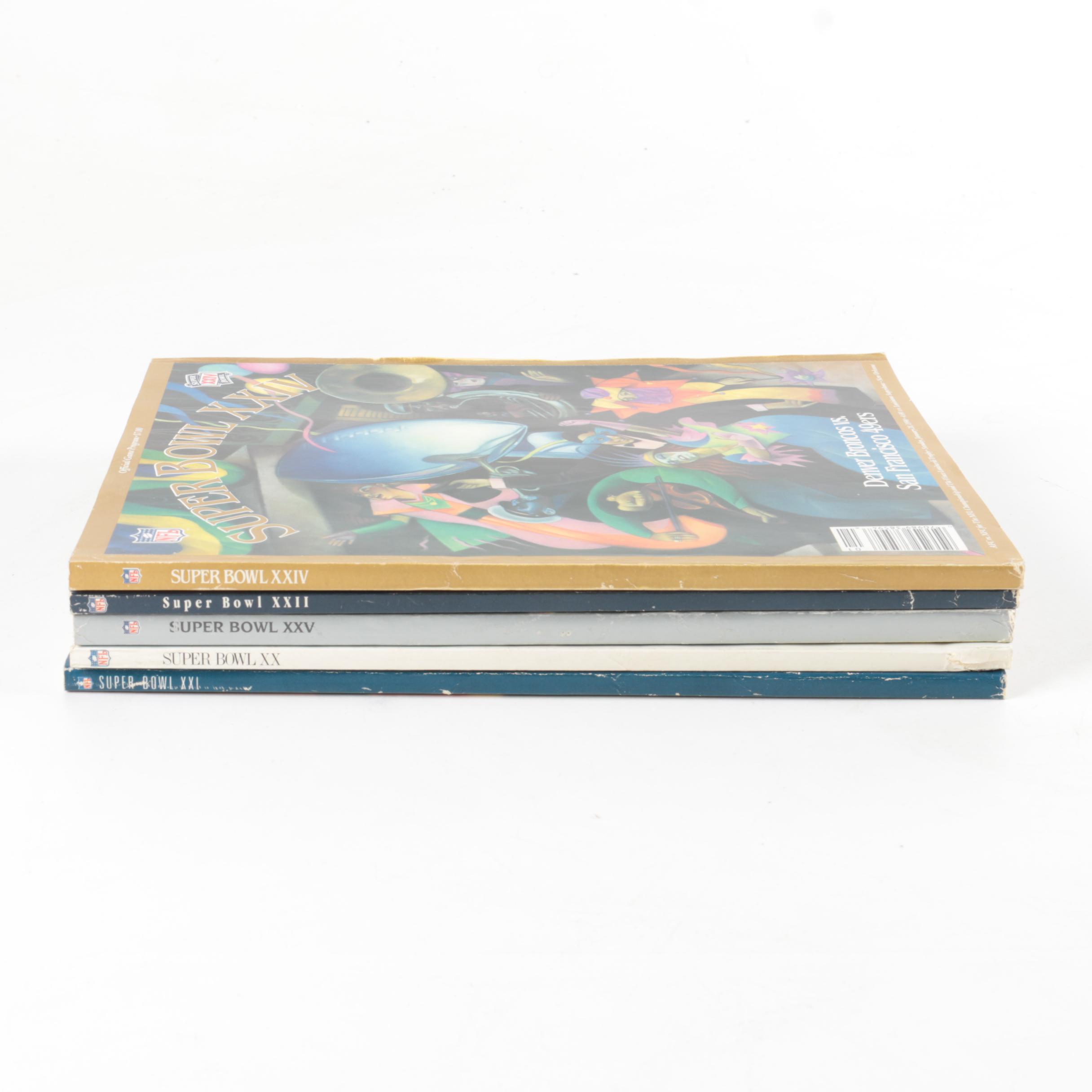 1980s Super Bowl Game Programs