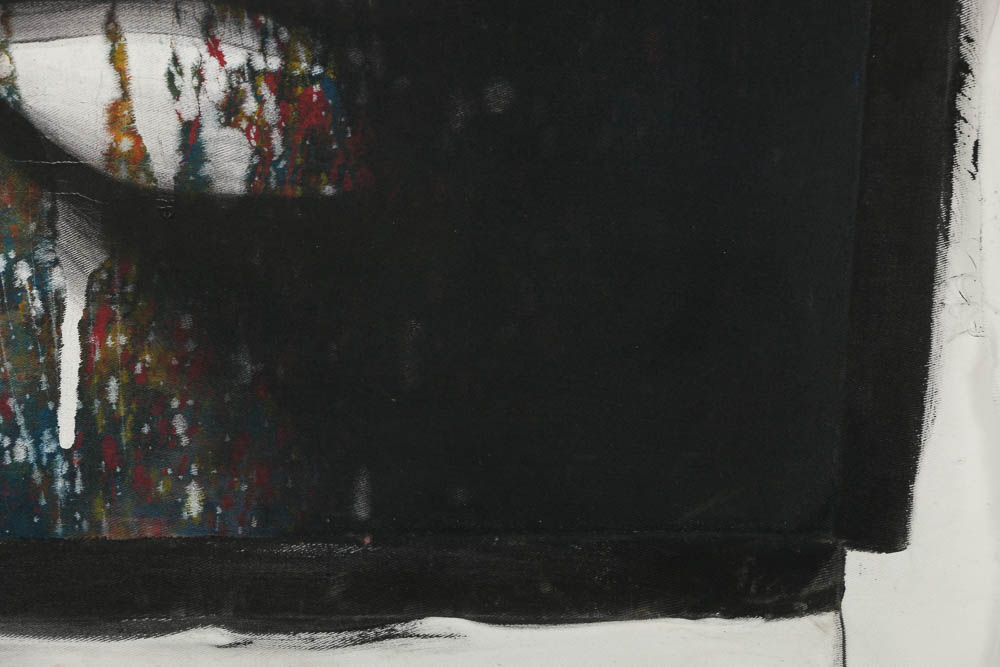 Contemporary Southeast Asian Acrylic Painting on Unstretched Canvas of Buddha