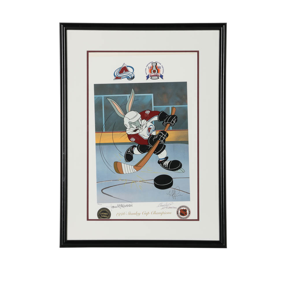 Limited Edition Offset Lithograph on Paper "He Shoots, He Scores"