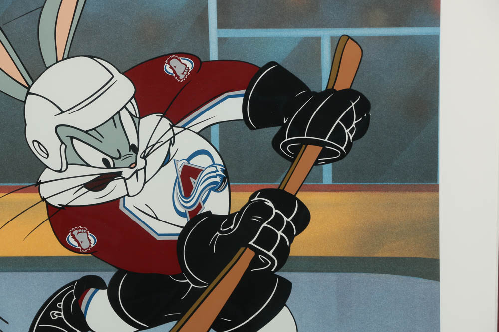 Limited Edition Offset Lithograph on Paper "He Shoots, He Scores"