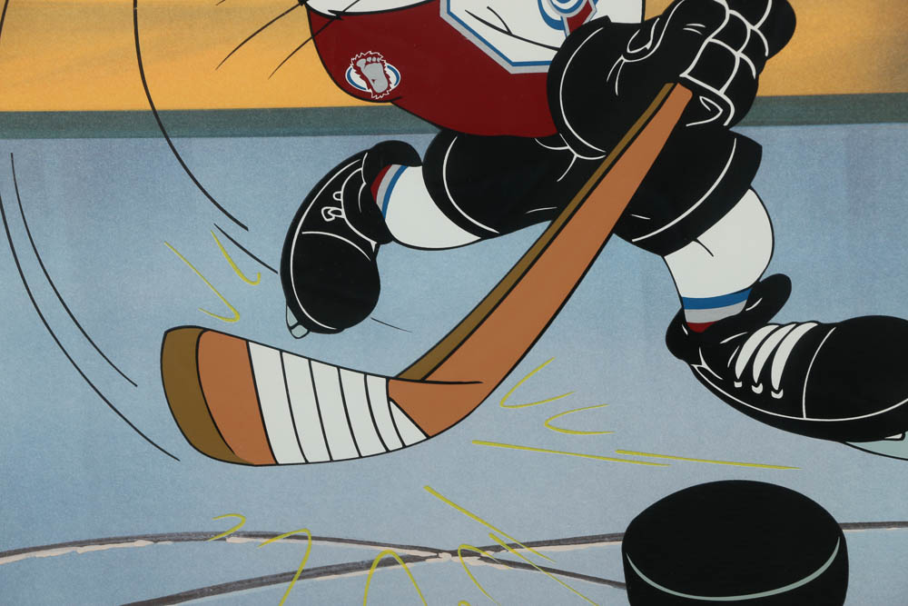 Limited Edition Offset Lithograph on Paper "He Shoots, He Scores"