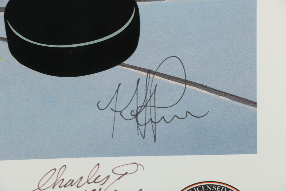 Limited Edition Offset Lithograph on Paper "He Shoots, He Scores"