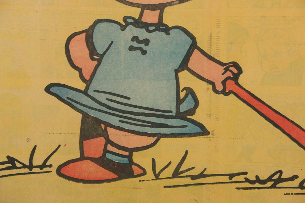 Charles Schulz Comic Print on Newspaper "Peanuts Hang-Up No. 7: Lucy"
