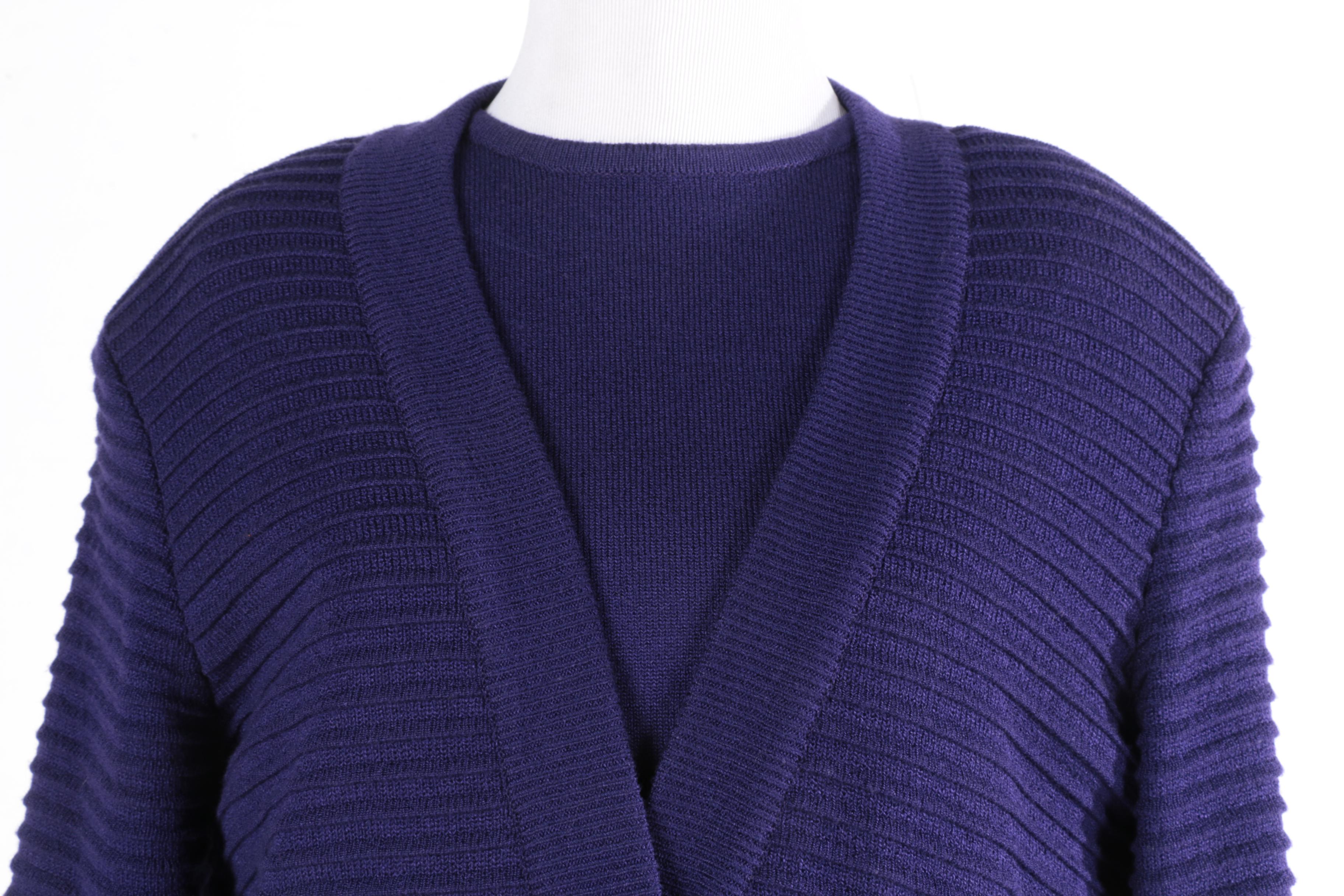 Ami Knits Three-Piece Skirt Suit