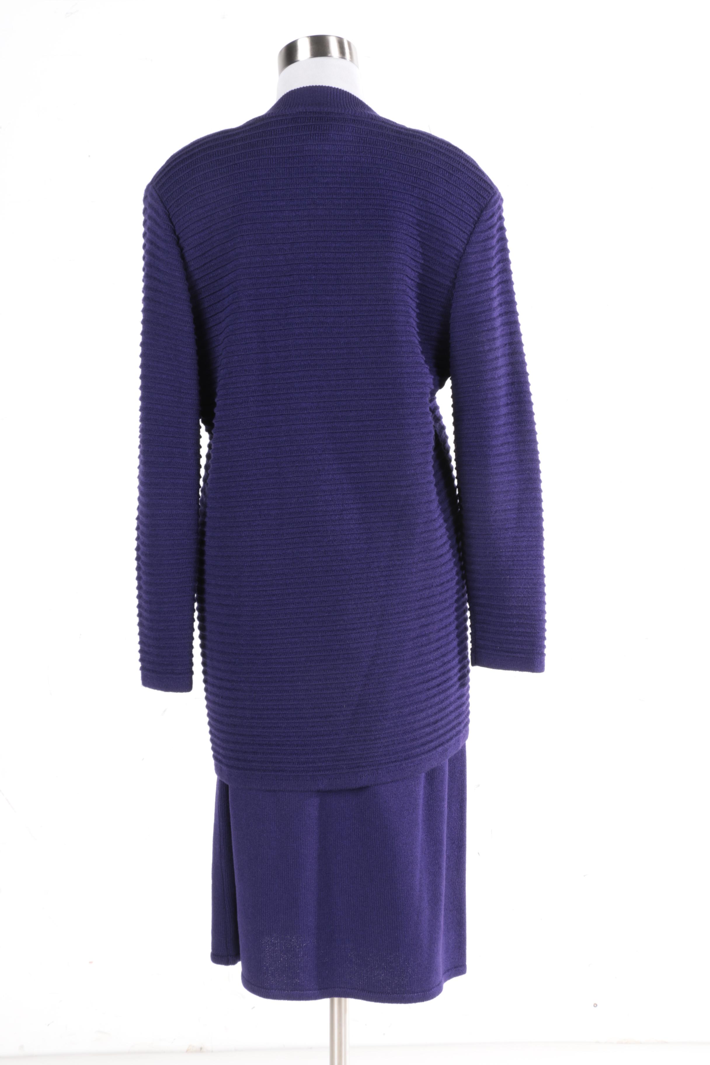 Ami Knits Three-Piece Skirt Suit