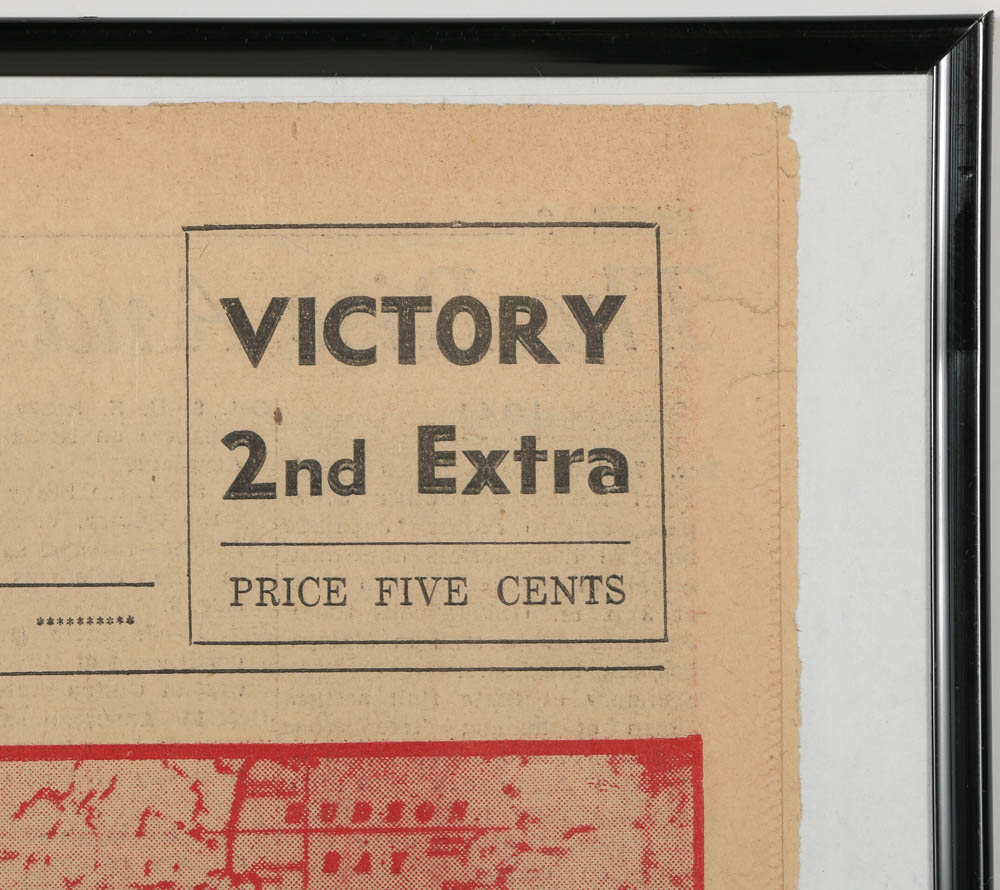 "The Indianapolis Times" Newspaper with Headline "Peace: Japs Surrender"