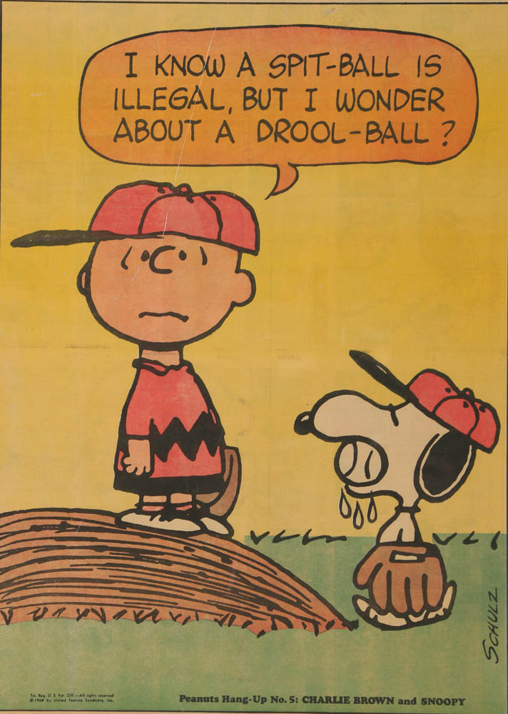 Charles M. Schulz Comic Print "Peanuts Hang-Up No. 5: Charlie Brown and Snoopy"