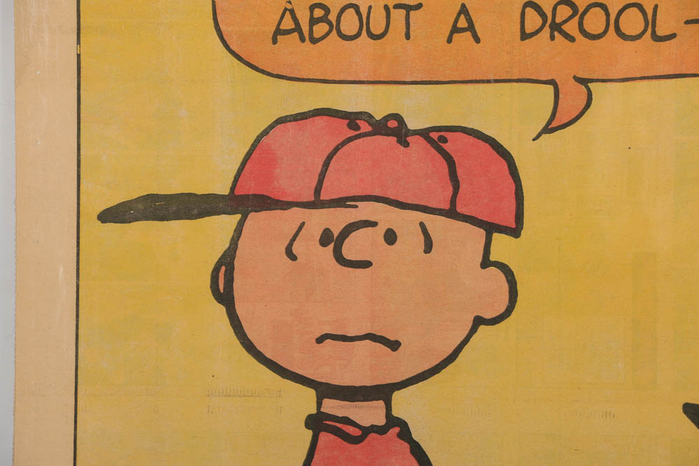 Offset Lithograph on Newspaper "Peanuts Hang-Up No.5: Charlie Brown and Snoopy"
