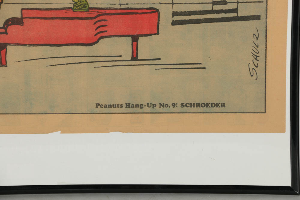 Offset Lithograph on Newspaper "Peanuts Hang-Up No.9: Schroeder"