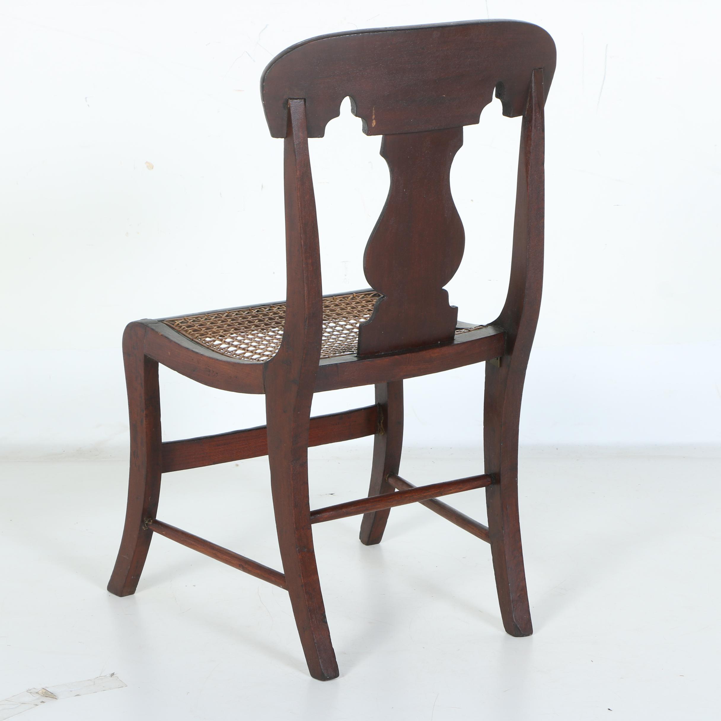 Antique Classical and Victorian Eastlake Side Chairs with Caned Seats