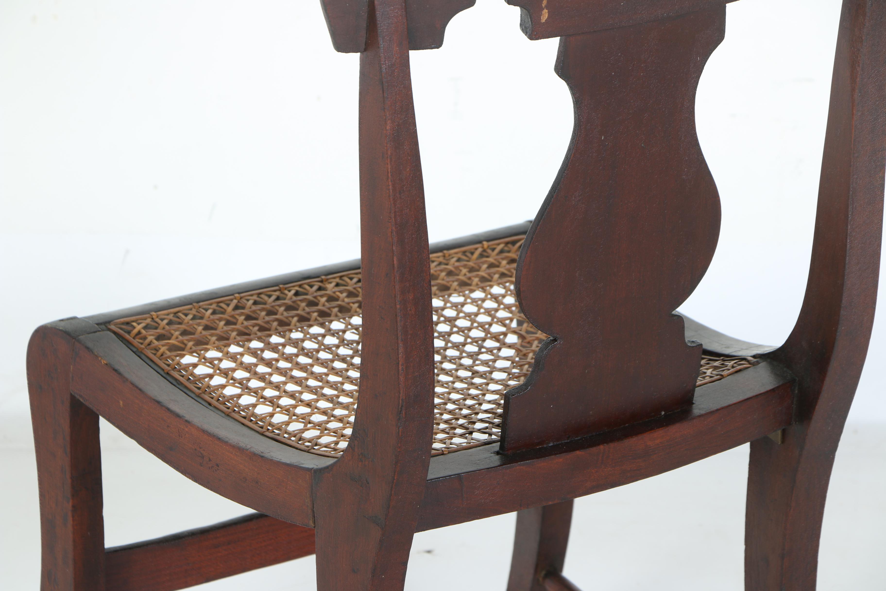 Antique Classical and Victorian Eastlake Side Chairs with Caned Seats