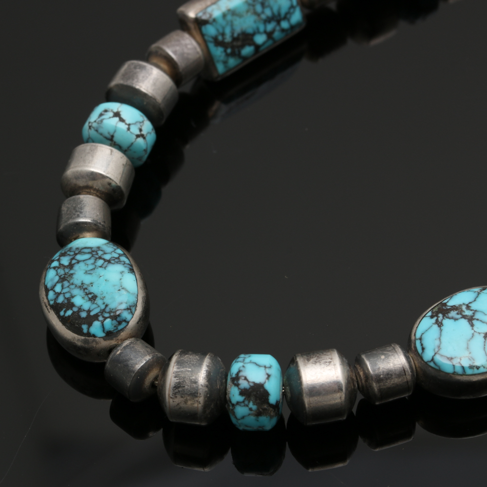 Christin Wolf Sterling Silver Turquoise Earrings and Necklaces