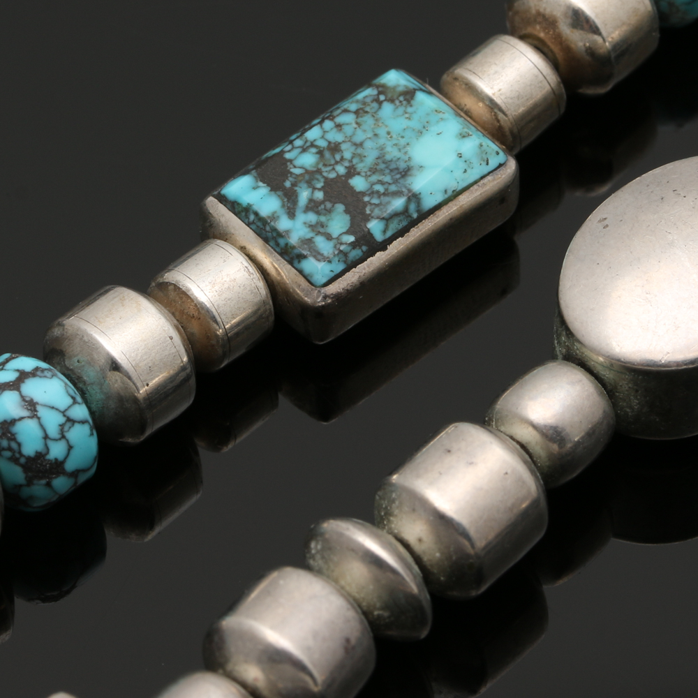 Christin Wolf Sterling Silver Turquoise Earrings and Necklaces