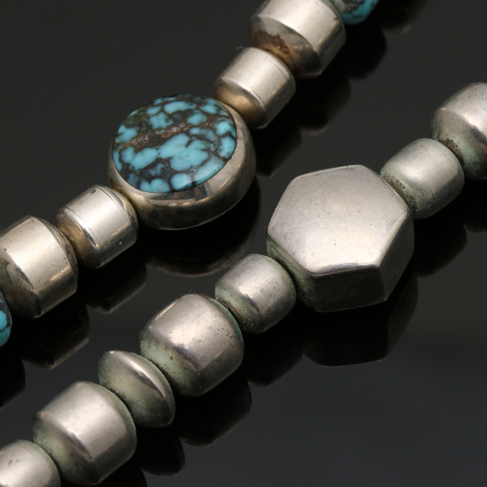 Christin Wolf Sterling Silver Turquoise Earrings and Necklaces