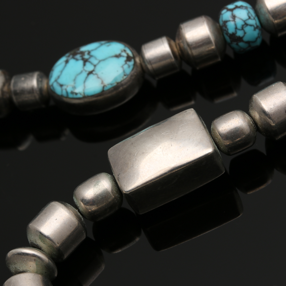 Christin Wolf Sterling Silver Turquoise Earrings and Necklaces