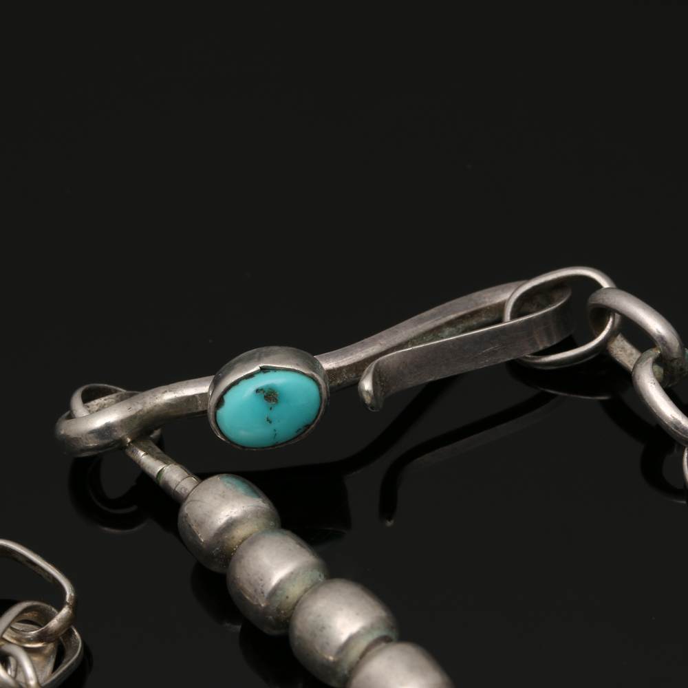 Christin Wolf Sterling Silver Turquoise Earrings and Necklaces