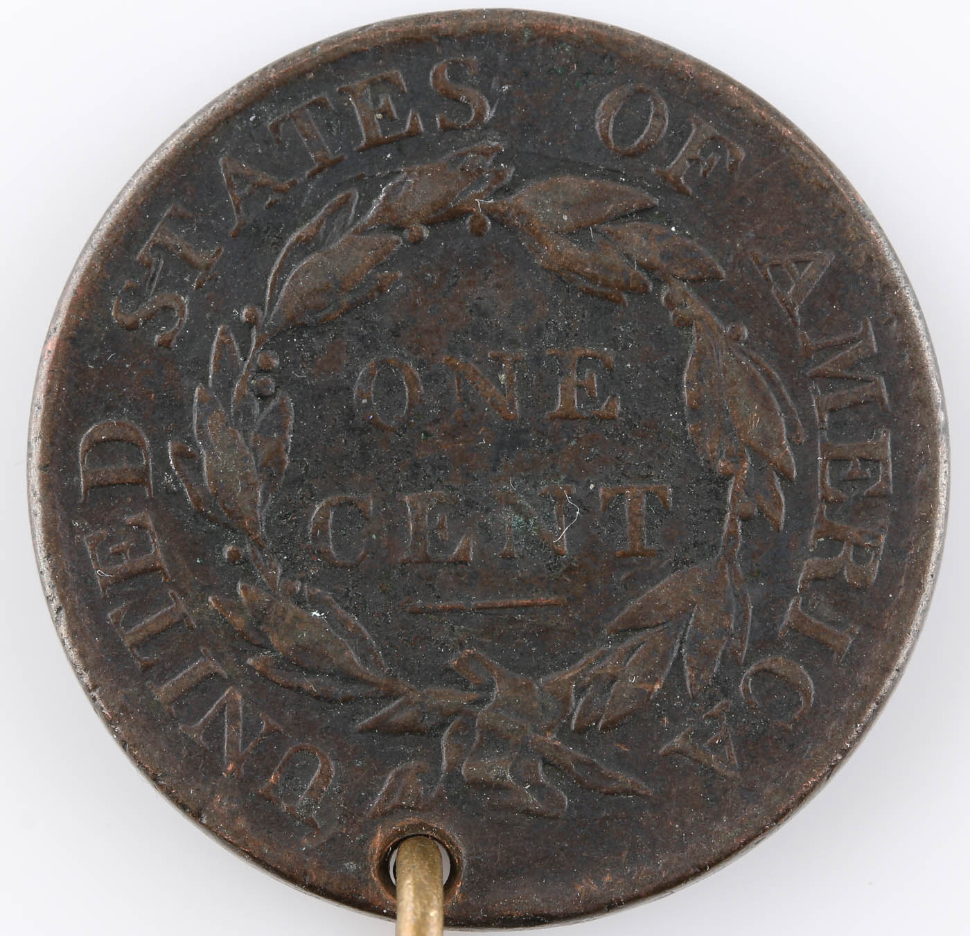 Antique Watch Fob Made from Four American Large Cent Coins