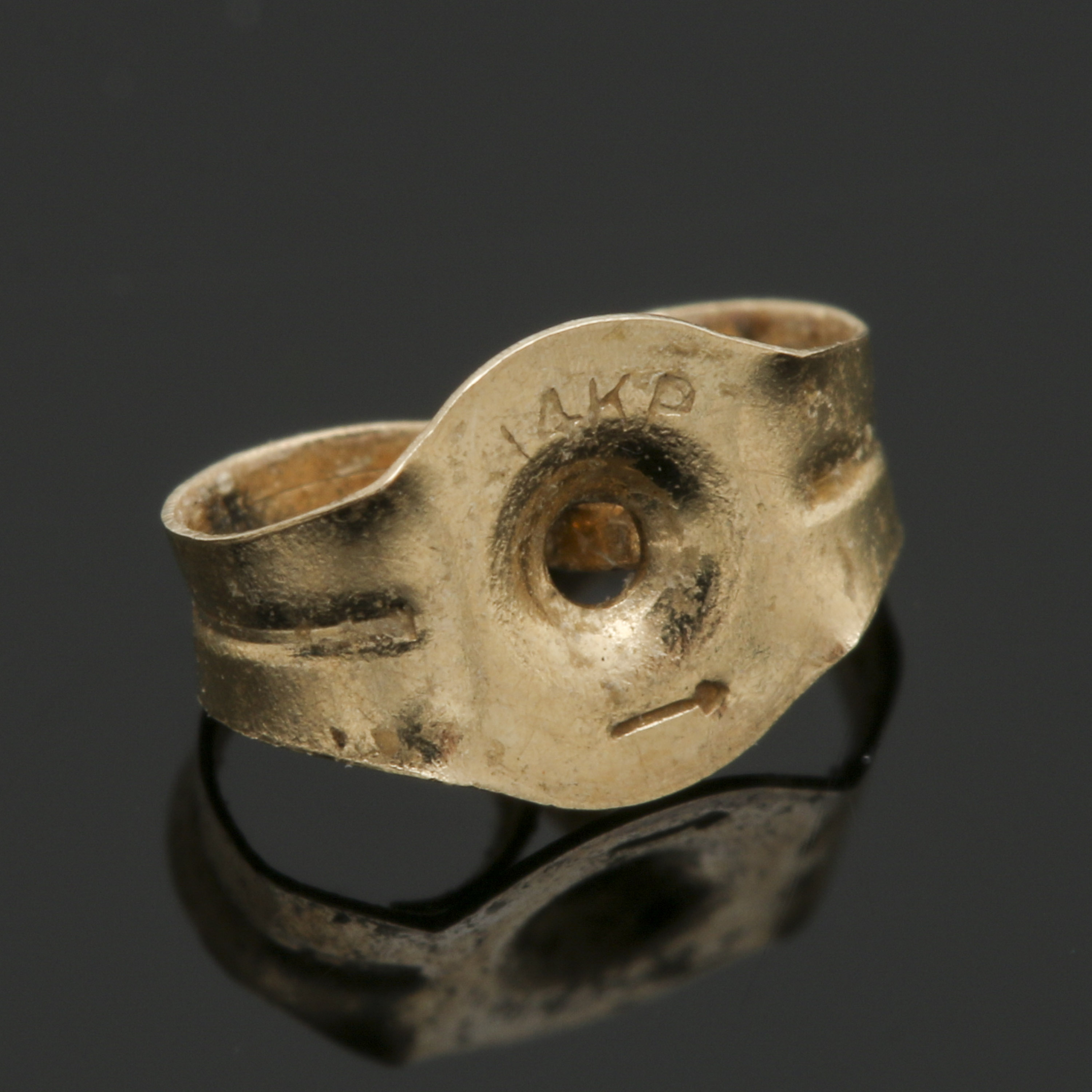 14K Yellow Gold Gemstone Stud Earrings