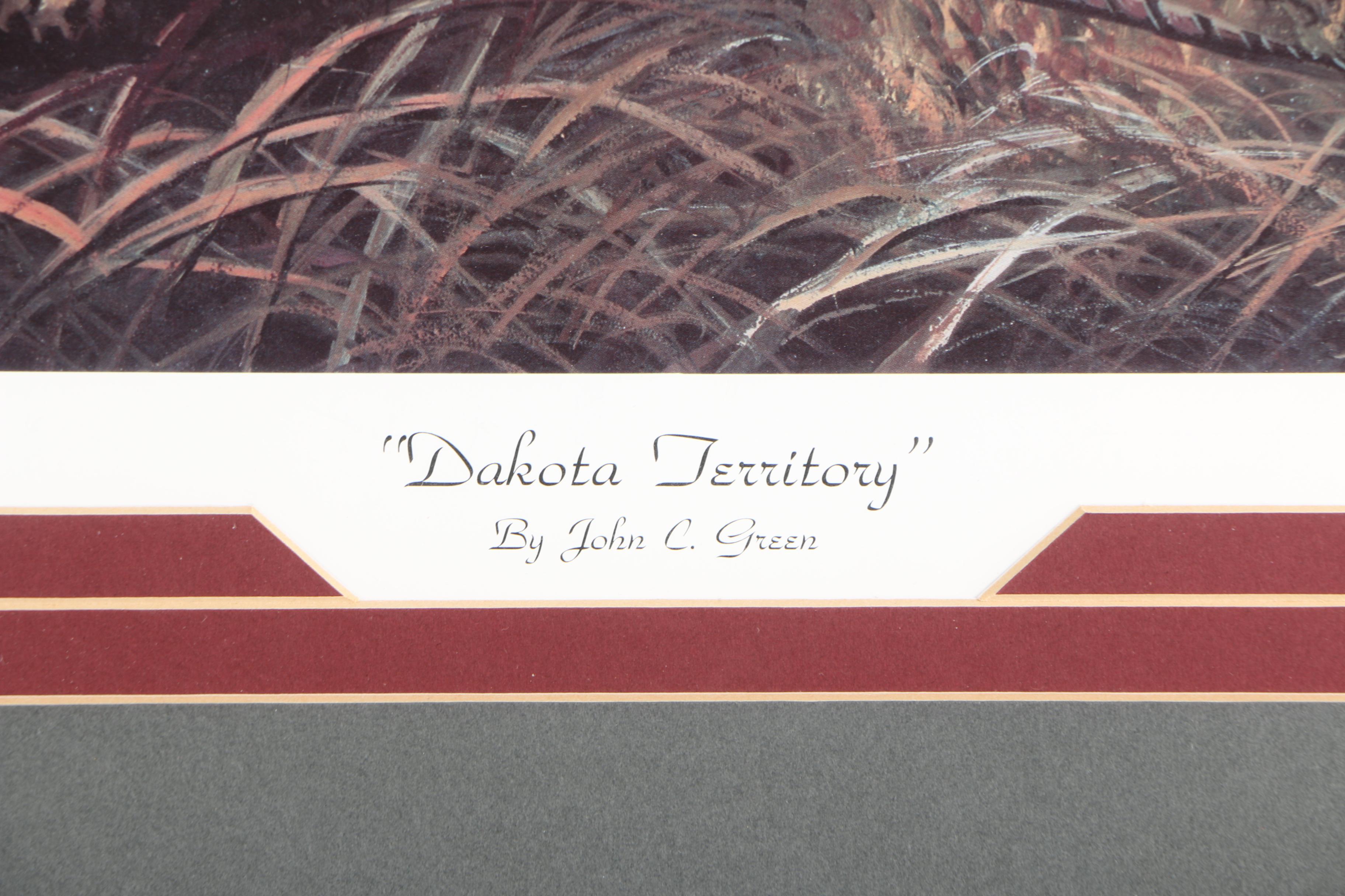 John C. Green 1989 Limited Edition Offset Lithograph on Paper "Dakota Territory"