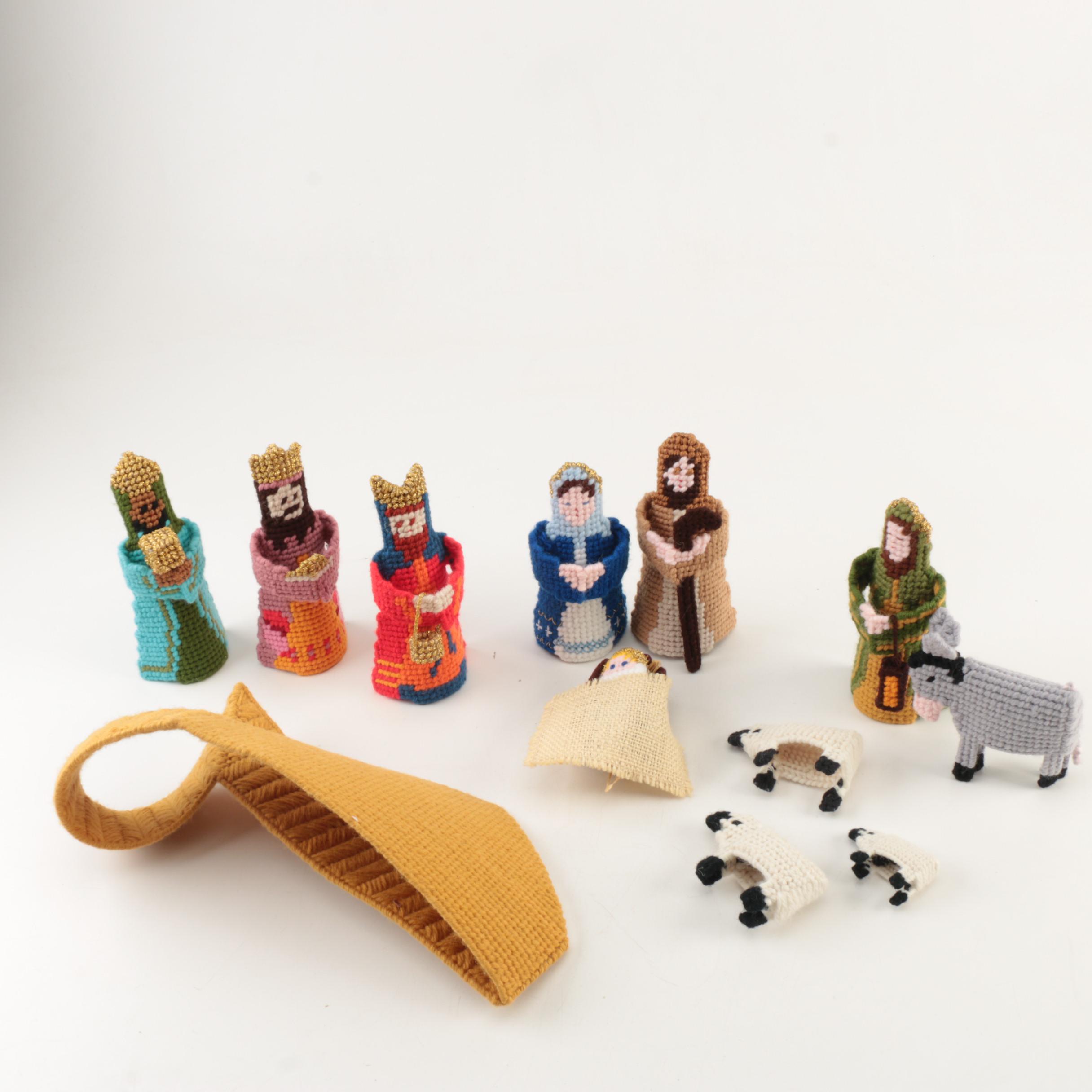 Needlepoint Nativity Set